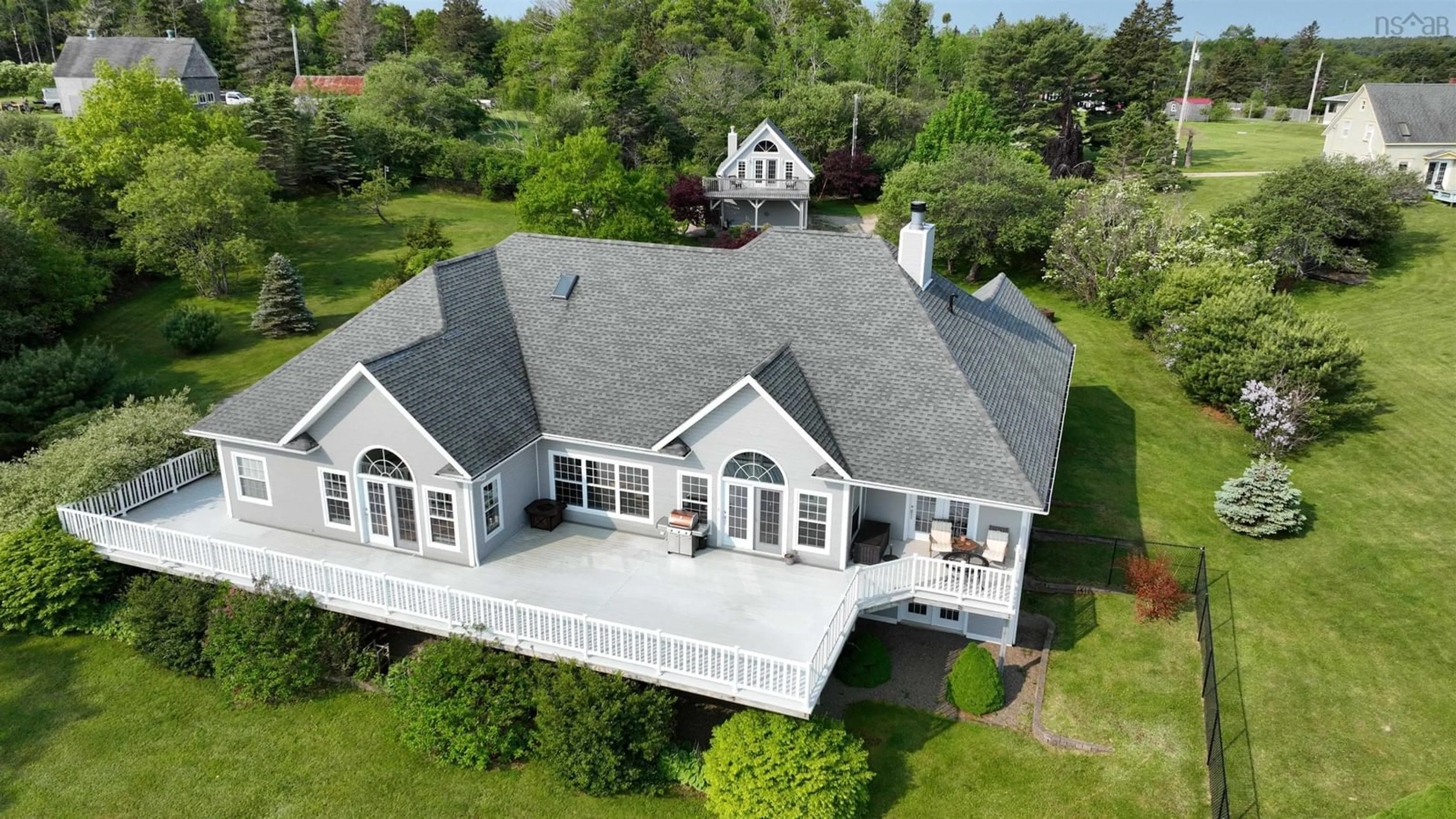 A pic from outside/outdoor area/front of a property/back of a property/a pic from drone, building for 35 Sea Oaks Lane, Martins Point Nova Scotia B0J 1E0
