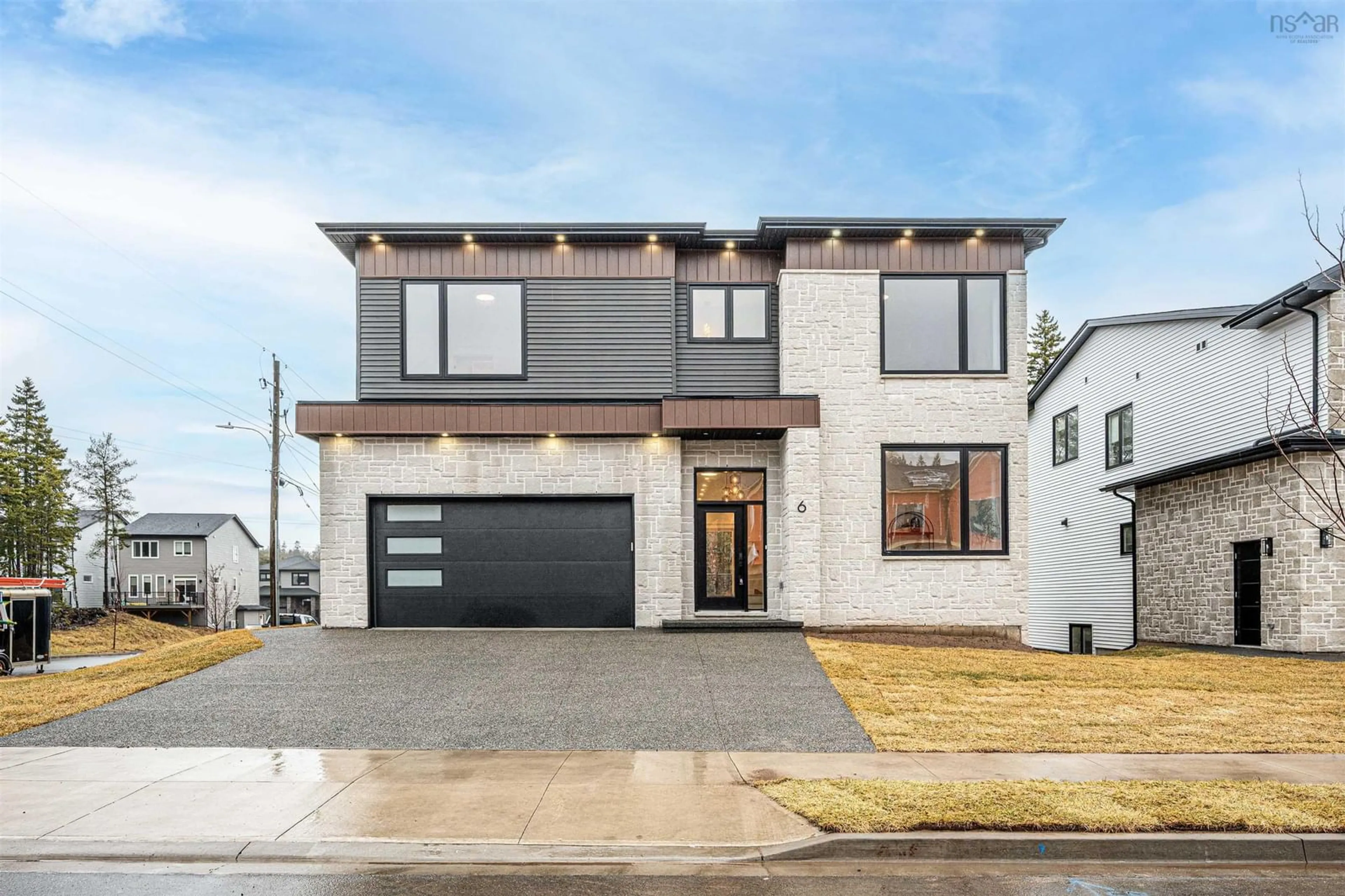 Home with brick exterior material, street for 6 Glissade Crt, Bedford Nova Scotia B4B 2K5