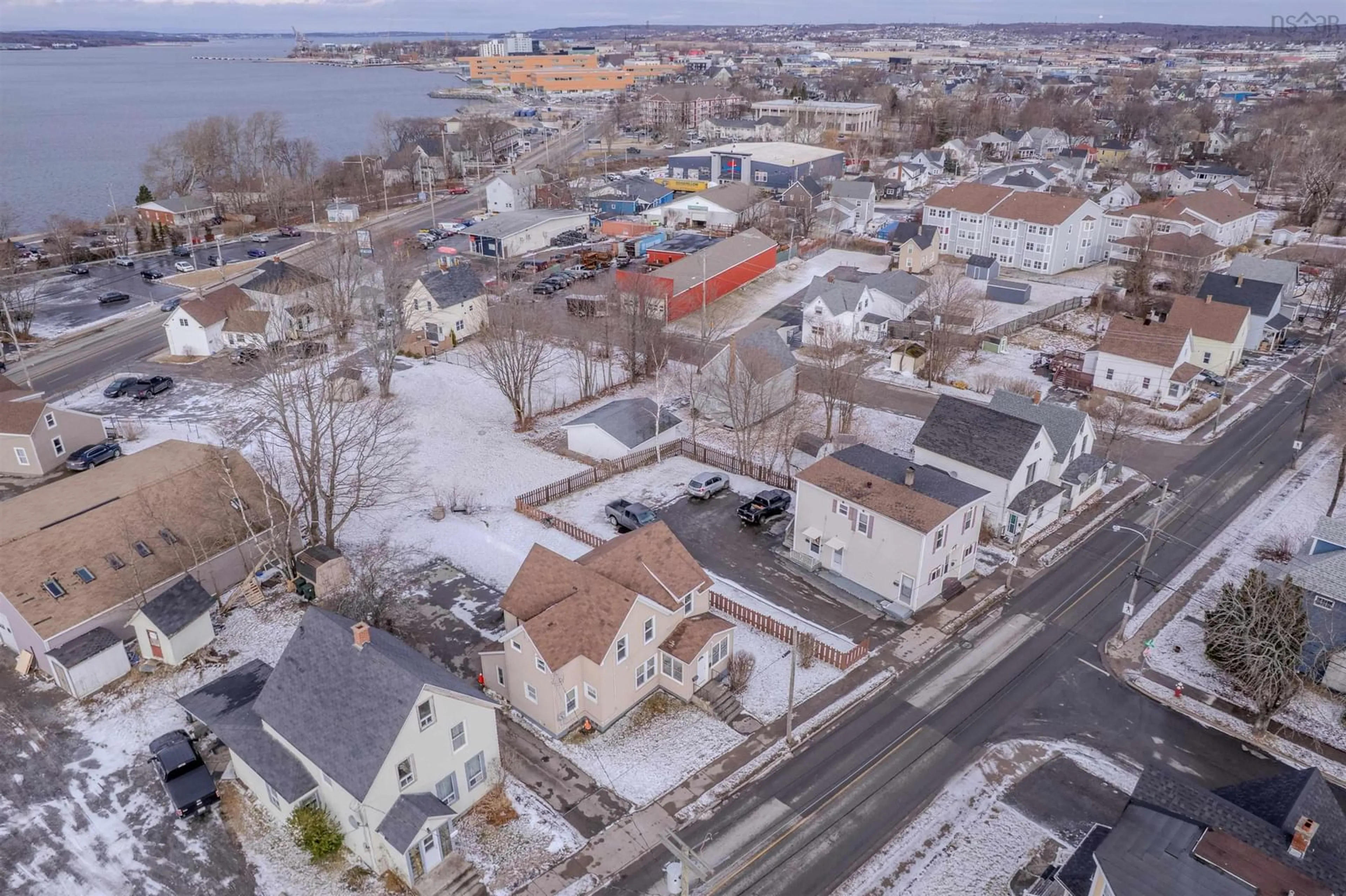 A pic from outside/outdoor area/front of a property/back of a property/a pic from drone, street for 212 Argyle St, Sydney Nova Scotia B1S 2V8