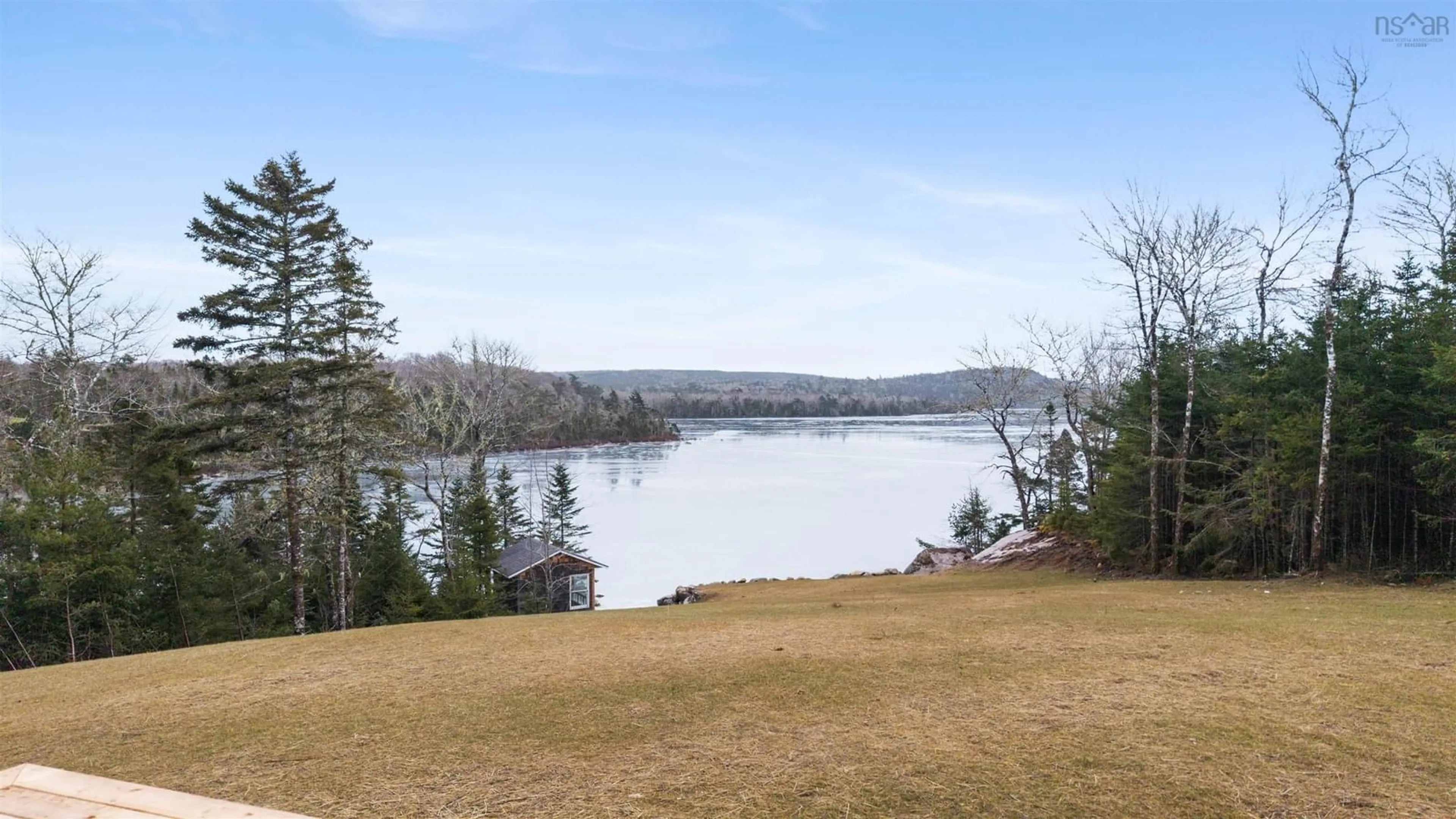 Patio, water/lake/river/ocean view for 120 Old Road Hill, Sherbrooke Nova Scotia B0J 3C0