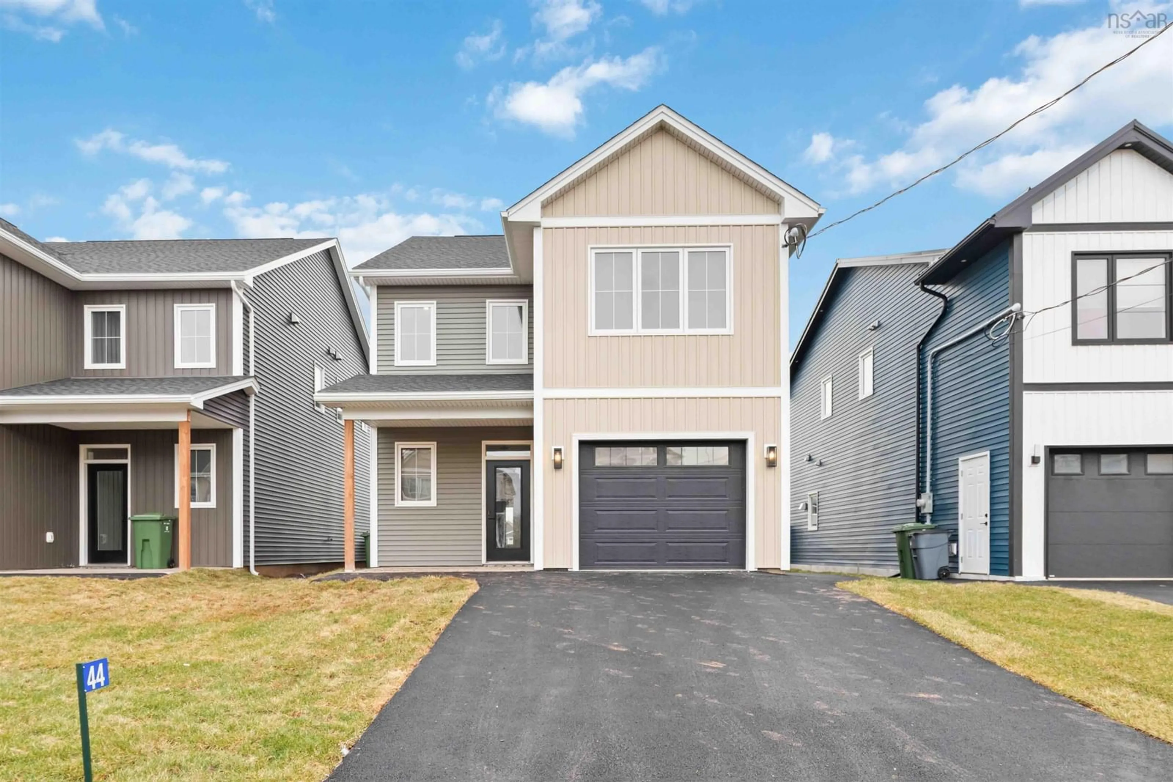 Home with vinyl exterior material, street for 44 Brianna Dr, Lantz Nova Scotia B2S 0K4
