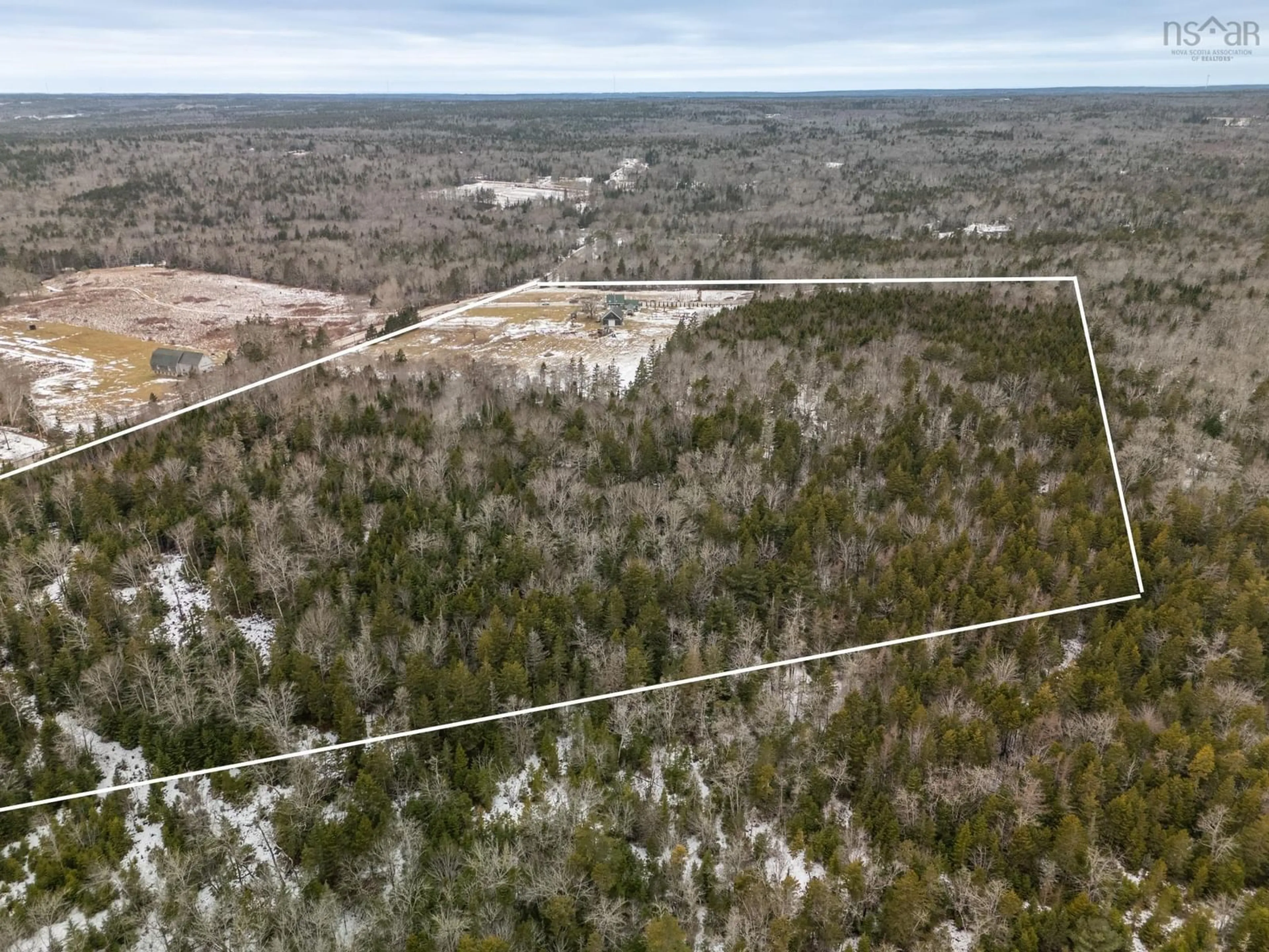 A pic from outside/outdoor area/front of a property/back of a property/a pic from drone, forest/trees view for 311 Haley Dr, Deerfield Nova Scotia B5A 5N7