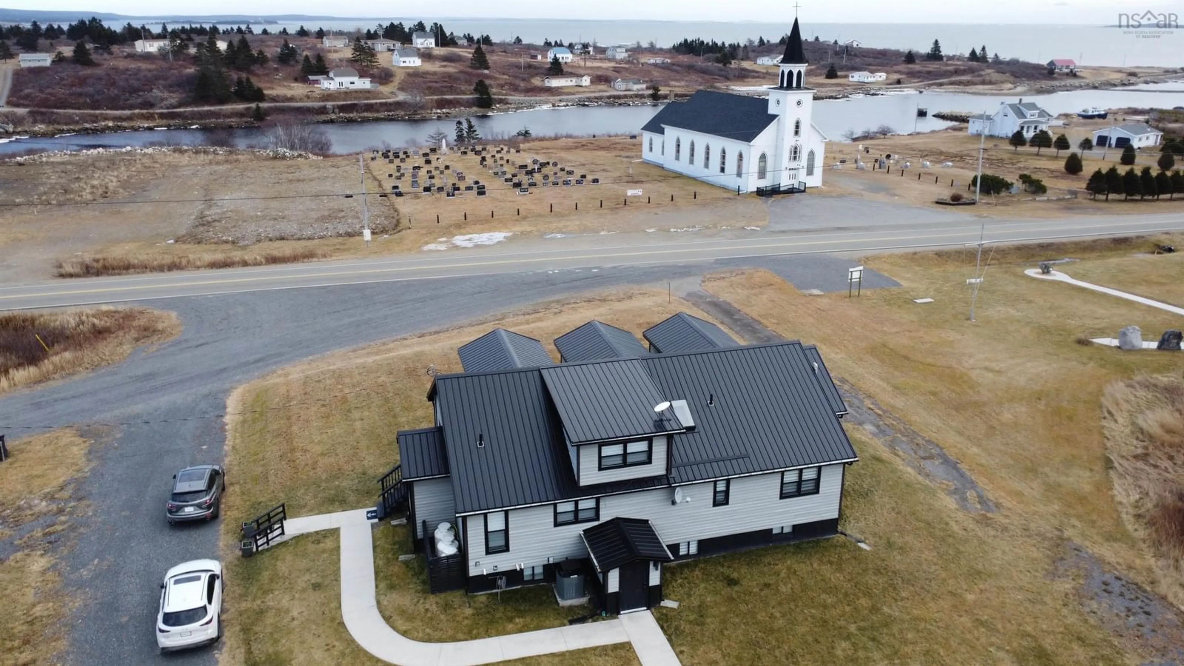 A pic from outside/outdoor area/front of a property/back of a property/a pic from drone, building for 6280 Highway 316, Larry's River Nova Scotia B0H 1T0