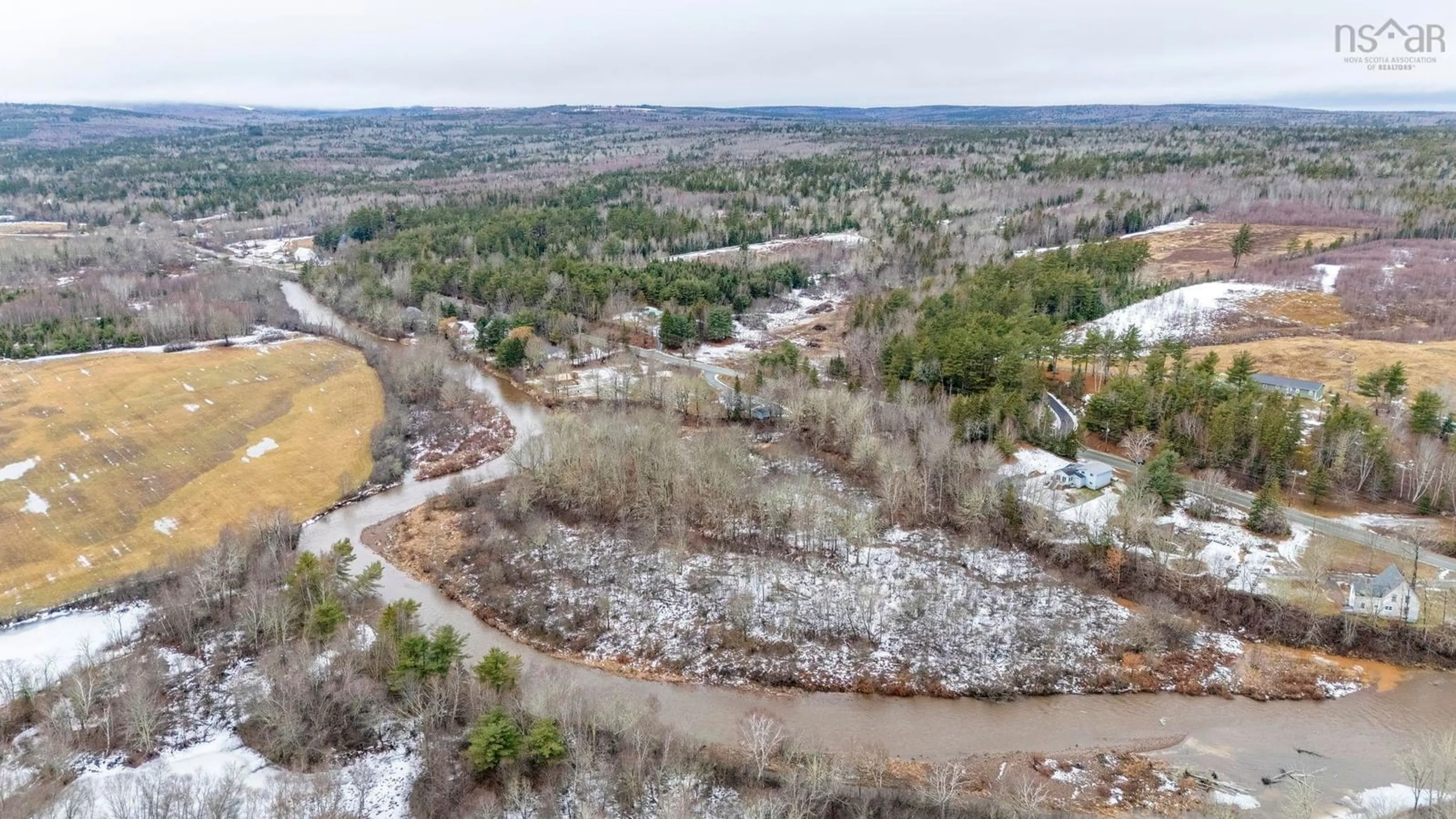 A pic from outside/outdoor area/front of a property/back of a property/a pic from drone, water/lake/river/ocean view for 2408 Wyvern Rd, Oxford Junction Nova Scotia B0M 1V0