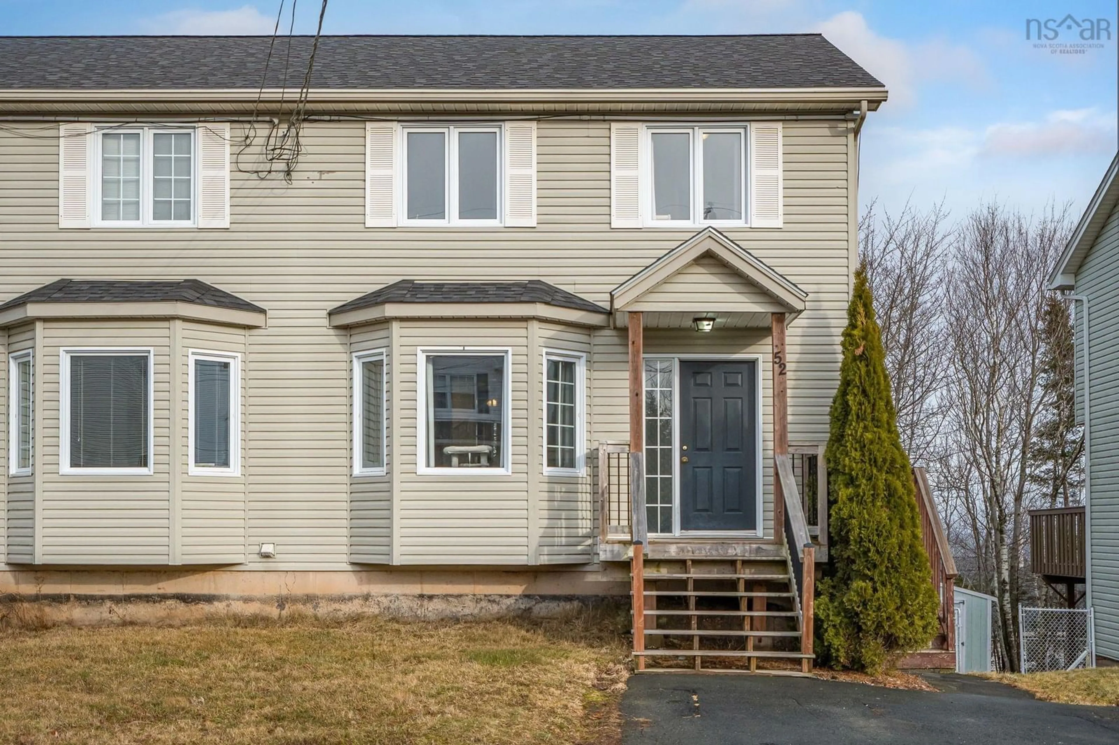 Home with vinyl exterior material, street for 52 Madeira Cres, Dartmouth Nova Scotia B2W 4G7