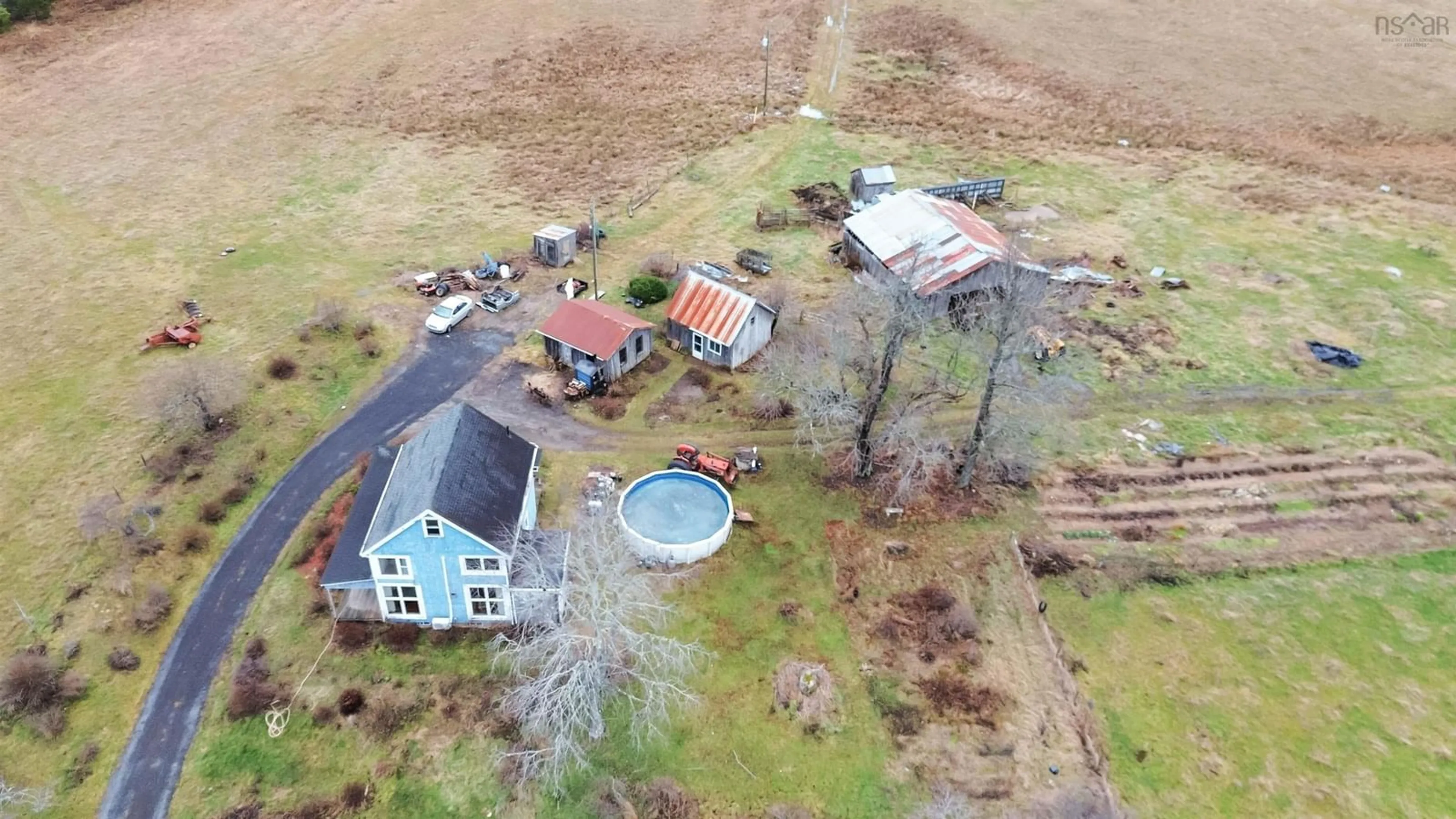 A pic from outside/outdoor area/front of a property/back of a property/a pic from drone, building for 227 Landry Lane, Upper Falmouth Nova Scotia B0P 1P0