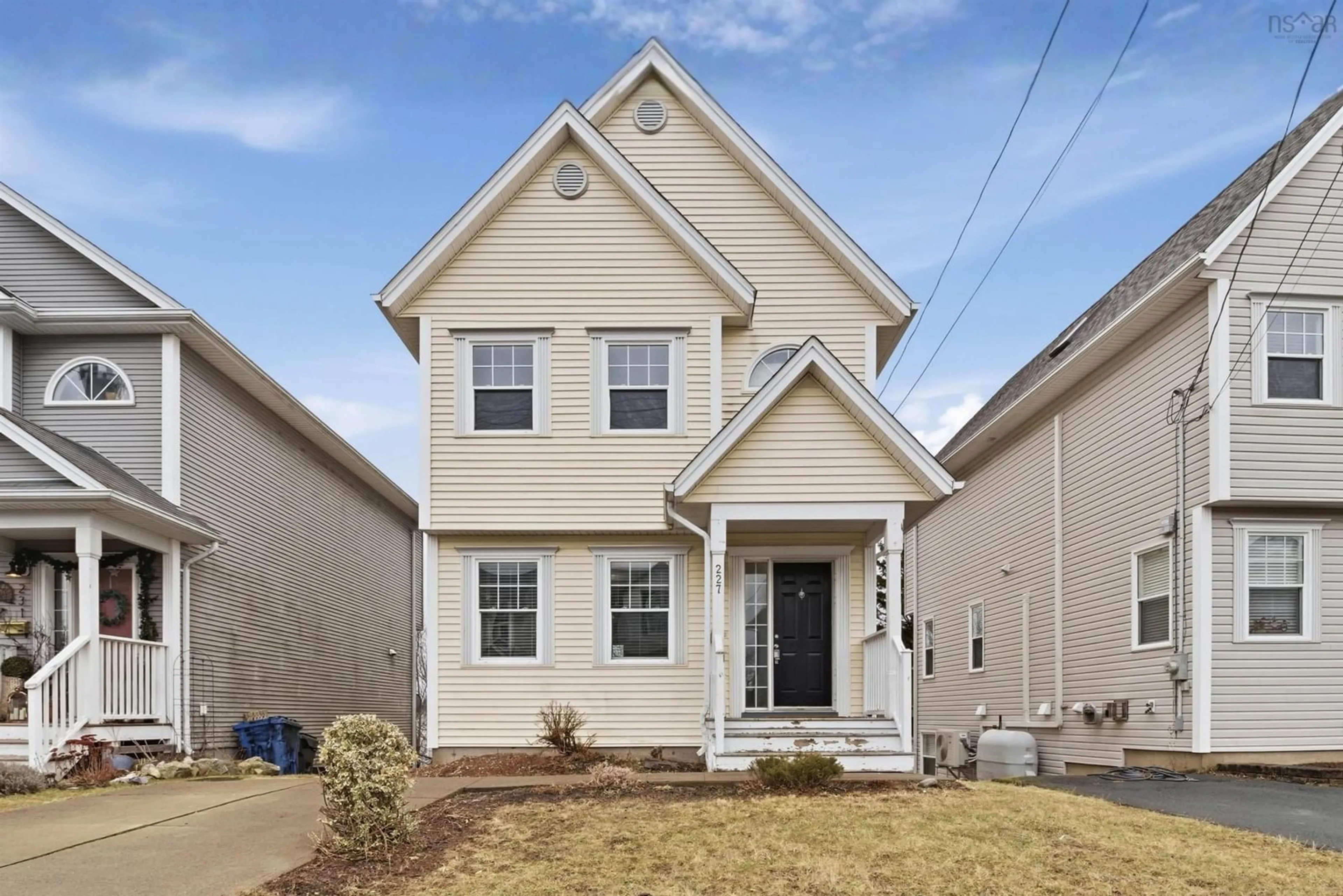 Home with vinyl exterior material, street for 227 Sheppards Run, Beachville Nova Scotia B3T 2G2