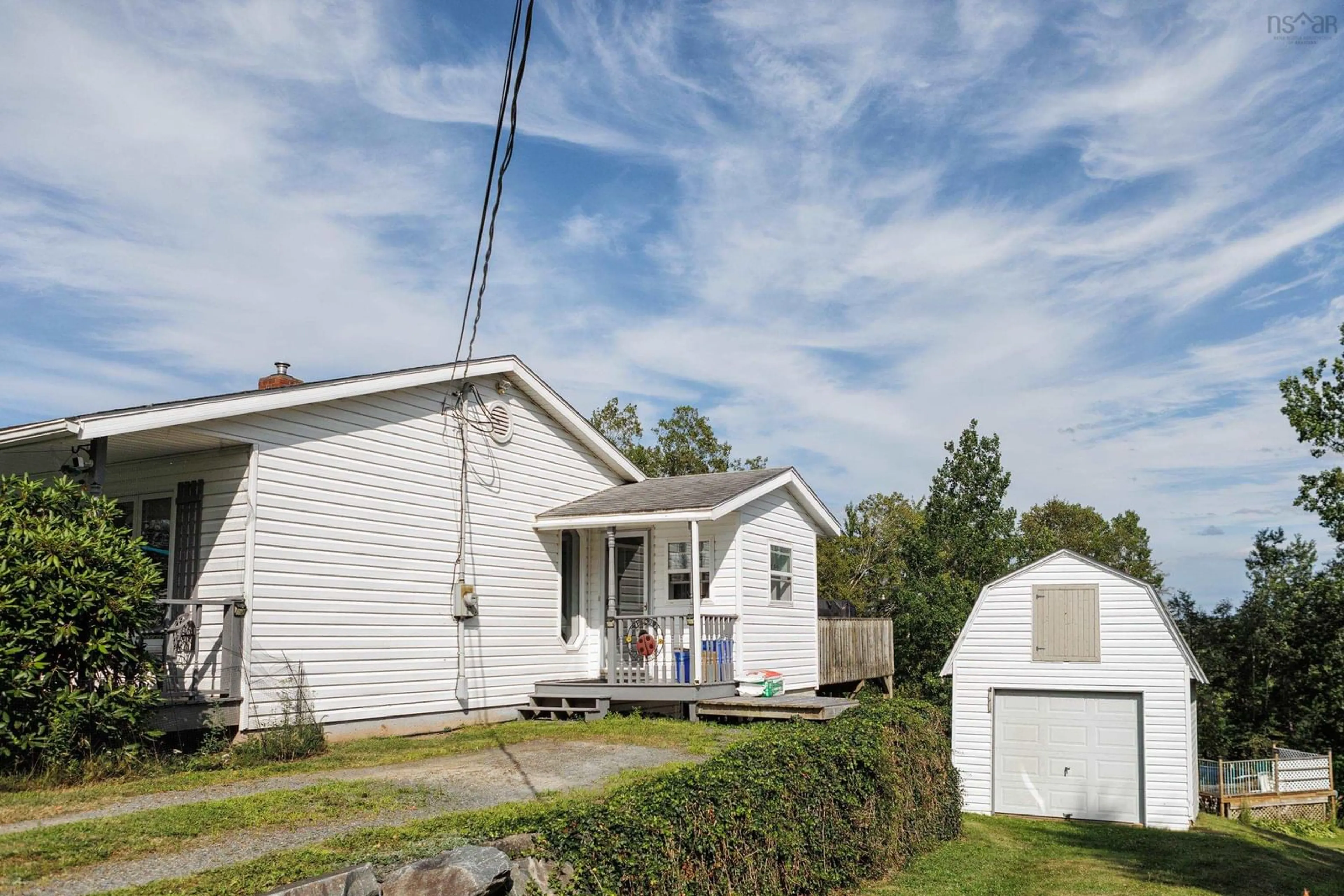 A pic from outside/outdoor area/front of a property/back of a property/a pic from drone, street for 29 Edith Lee Dr, North River Nova Scotia B6L 6C7