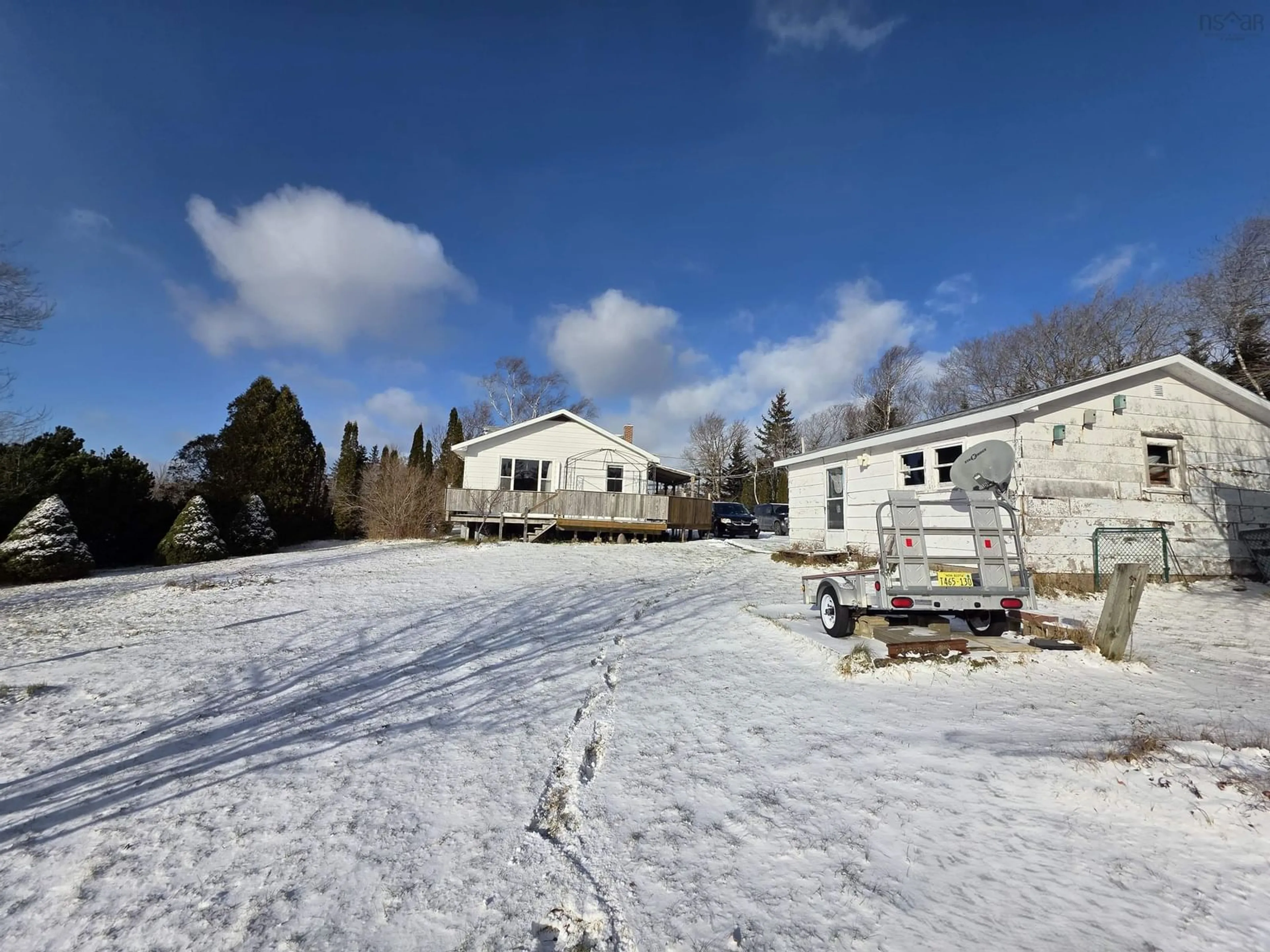 A pic from outside/outdoor area/front of a property/back of a property/a pic from drone, mountain view for 1348 Grand Lake Rd, Grand Lake Nova Scotia B1M 1A1