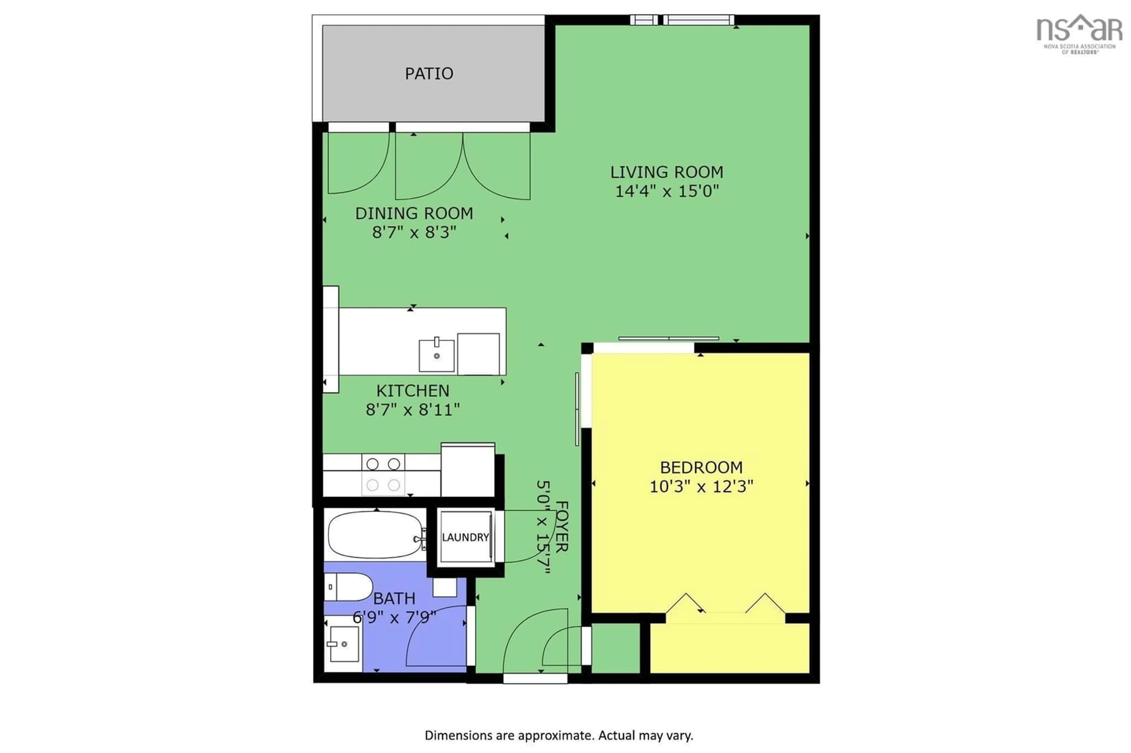 Floor plan for 5677 Harris St #206, Halifax Nova Scotia B3K 0G4