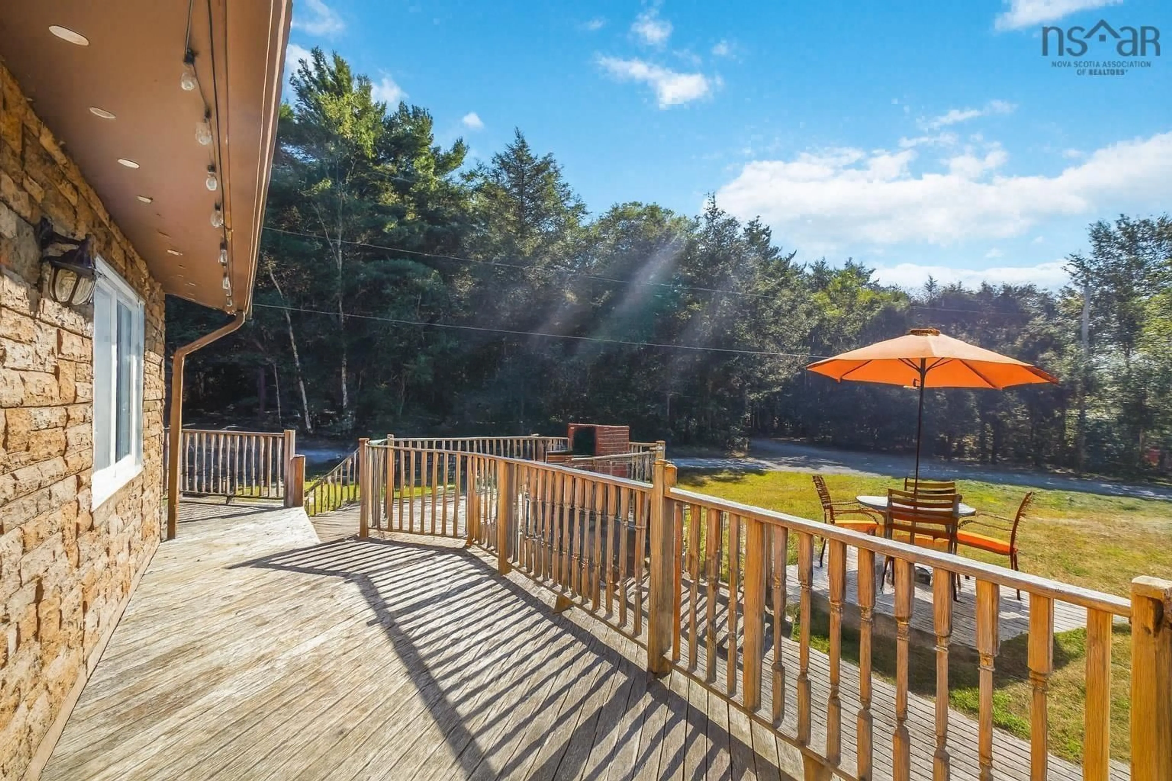 Patio, forest/trees view for 4 Charlie Drive, Middle New Cornwall Nova Scotia B0J 2E0
