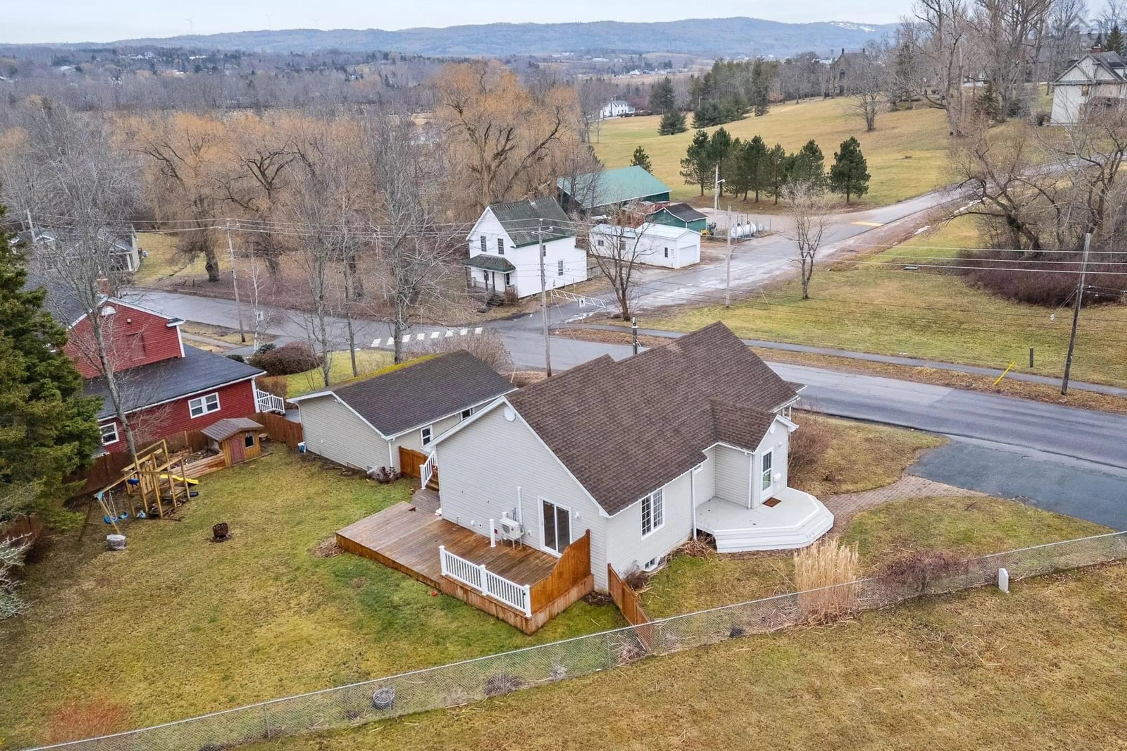 A pic from outside/outdoor area/front of a property/back of a property/a pic from drone, mountain view for 637 Wiley Ave, Windsor Nova Scotia B0N 2T0