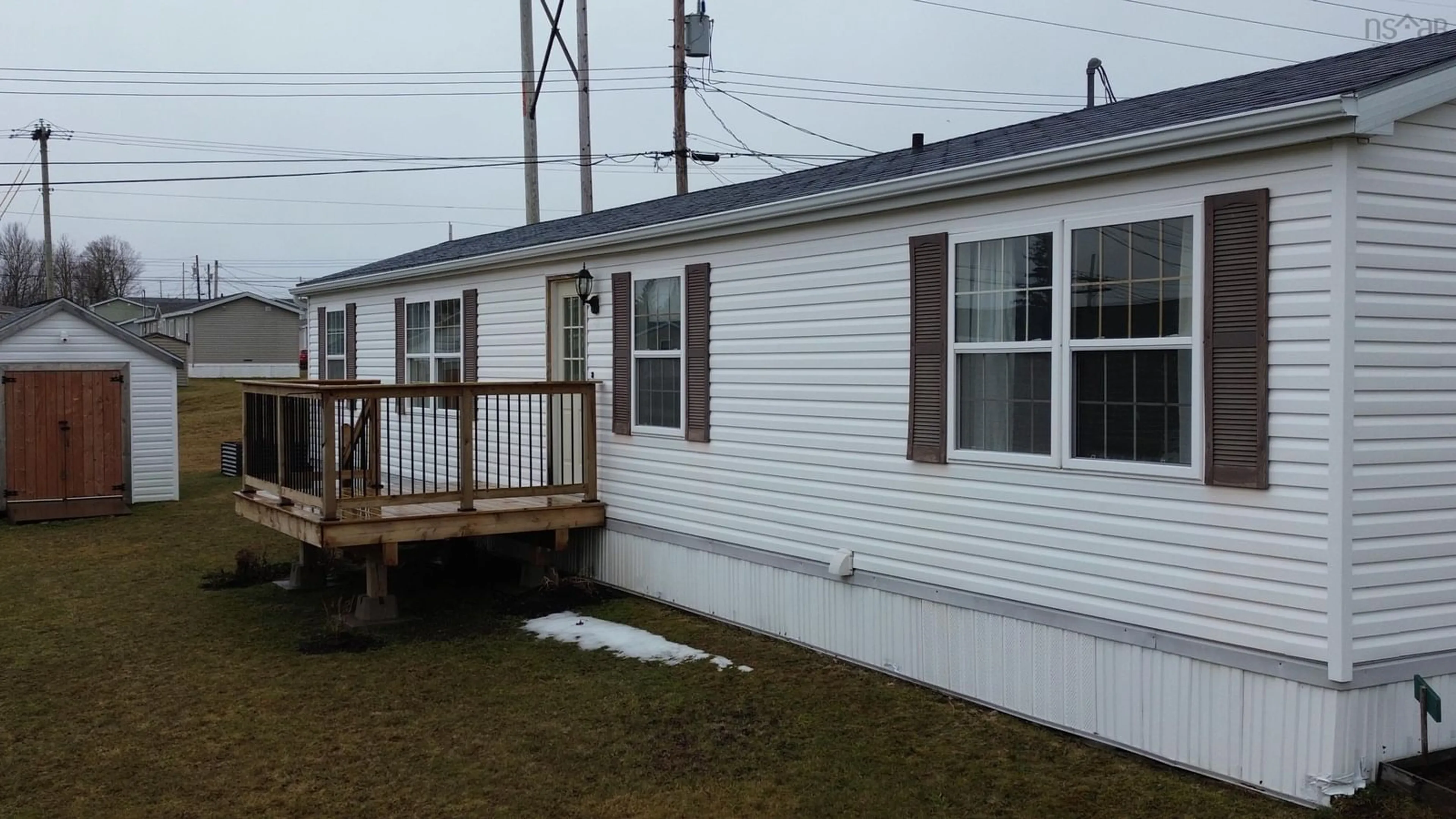 Home with vinyl exterior material, street for 9 Green Hill Dr, West River Nova Scotia B2G 2V9