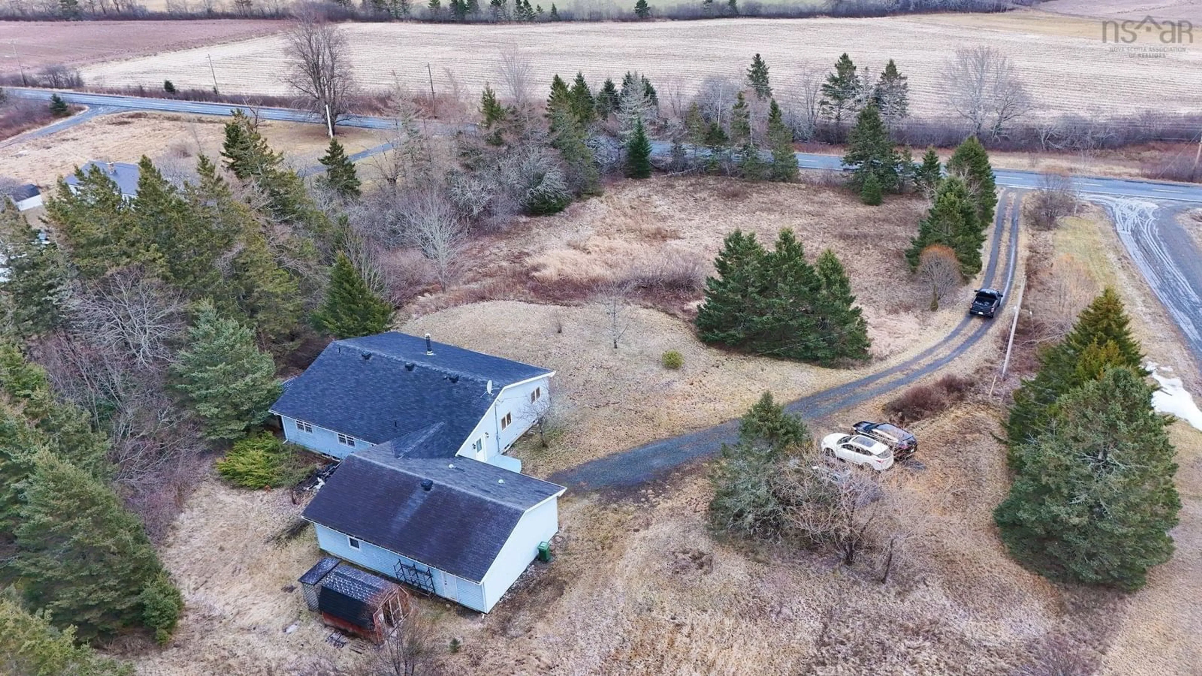 A pic from outside/outdoor area/front of a property/back of a property/a pic from drone, unknown for 9676 Highway 224, Greenwood Nova Scotia B0N 1X0