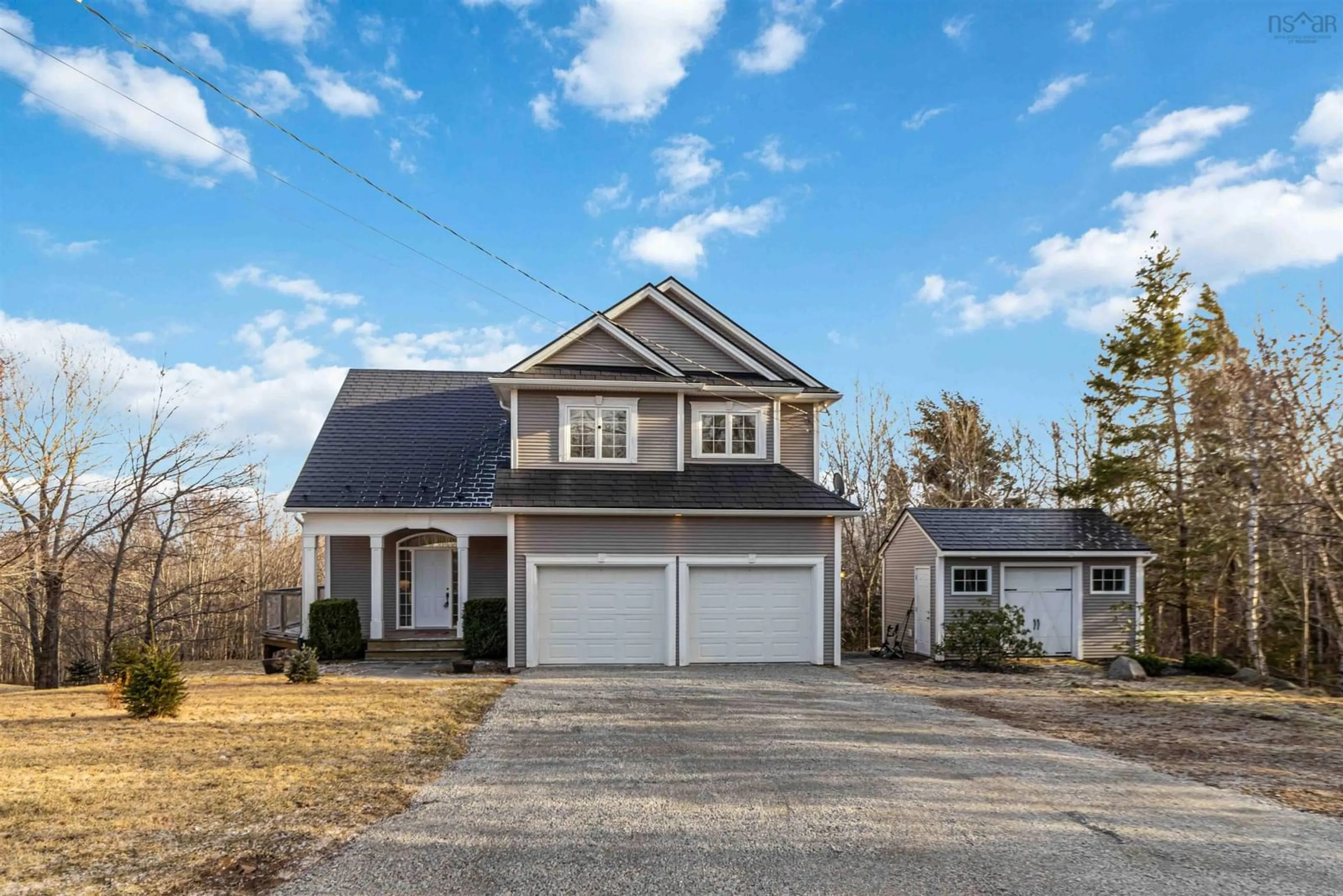 Home with vinyl exterior material, street for 91 Mount Marina Rd, Fox Point Nova Scotia B0J 1T0