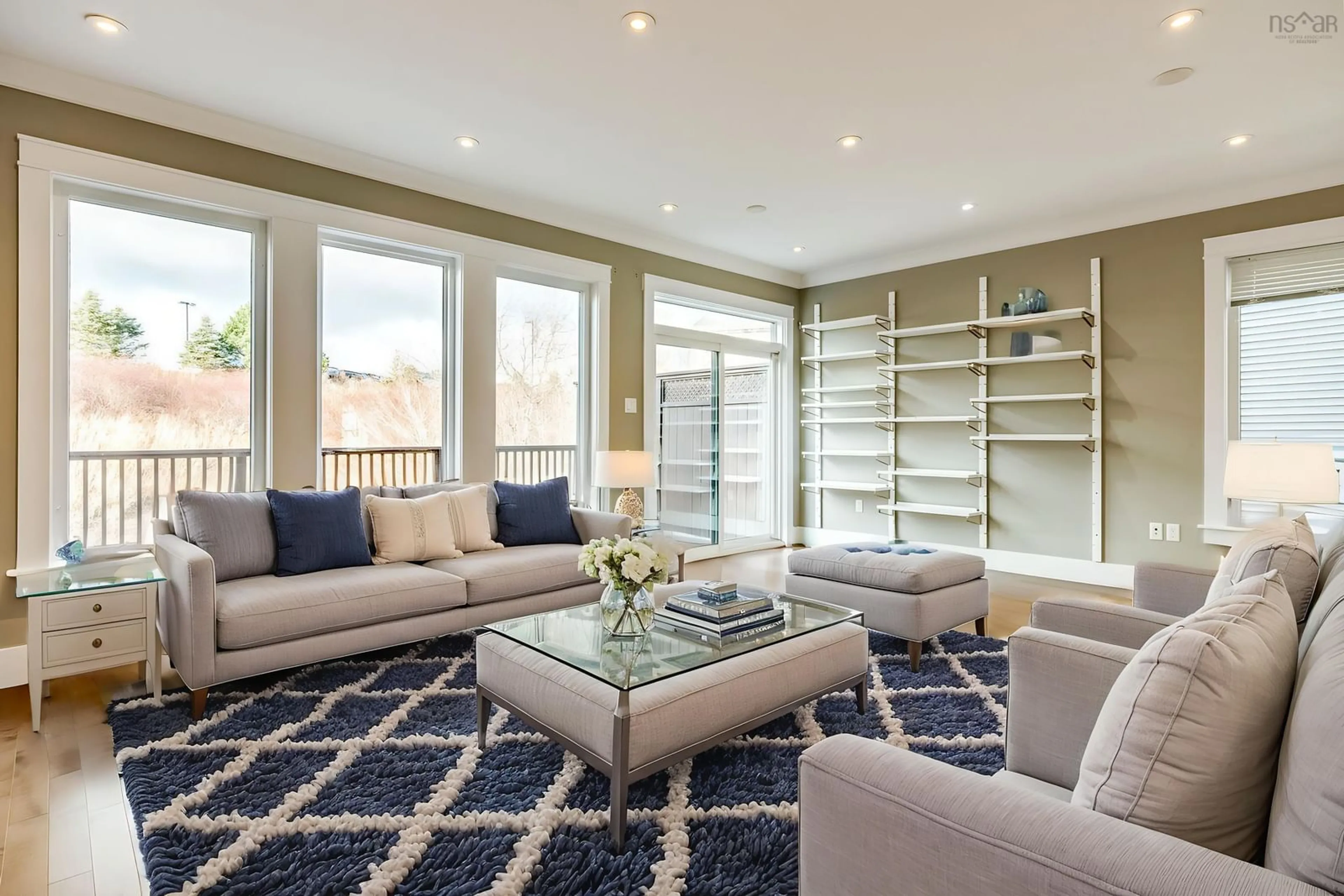 Living room with furniture, carpet floor for 66 Hadley Cres, Halifax Nova Scotia B3N 0E4