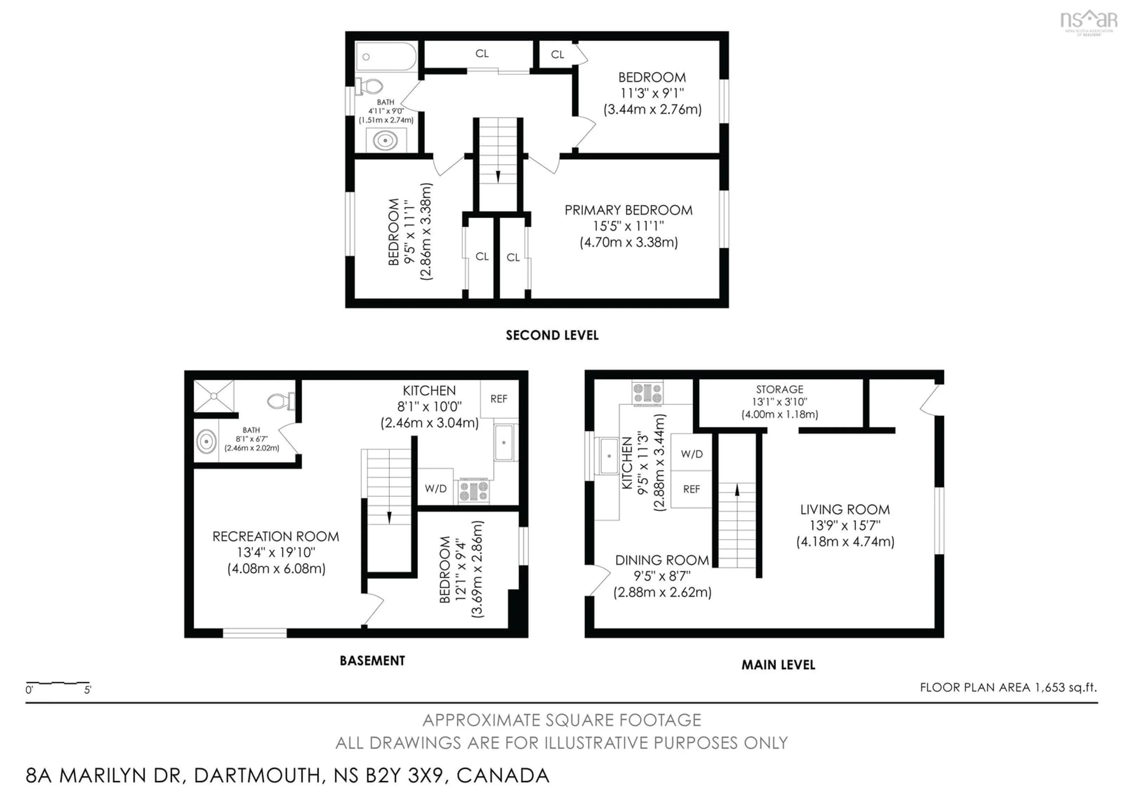 Floor plan for 8A Marilyn Dr, Dartmouth Nova Scotia B2Y 3X8