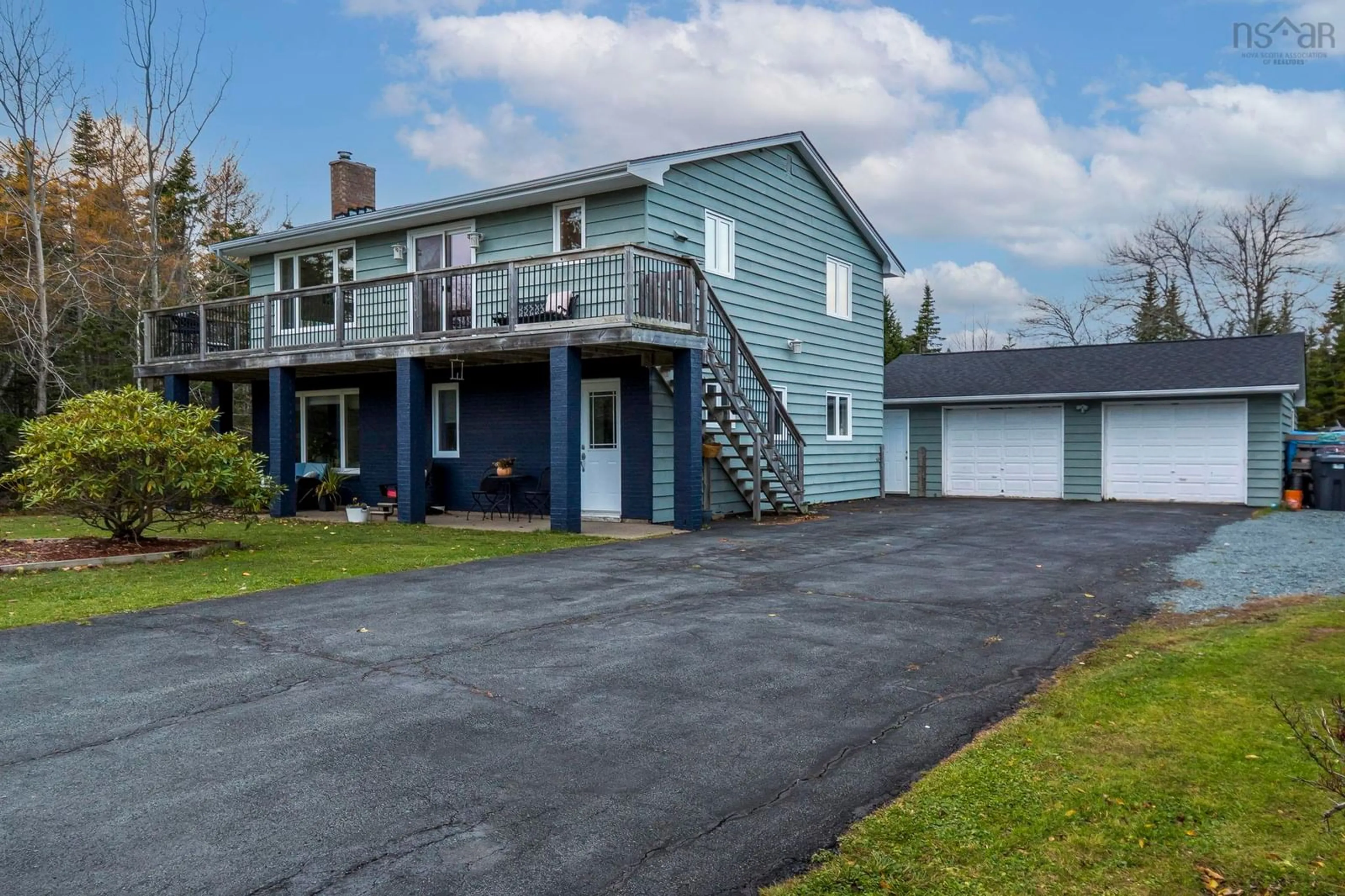 Home with vinyl exterior material, street for 160 Dyke Rd, Cow Bay Nova Scotia B3G 1K2