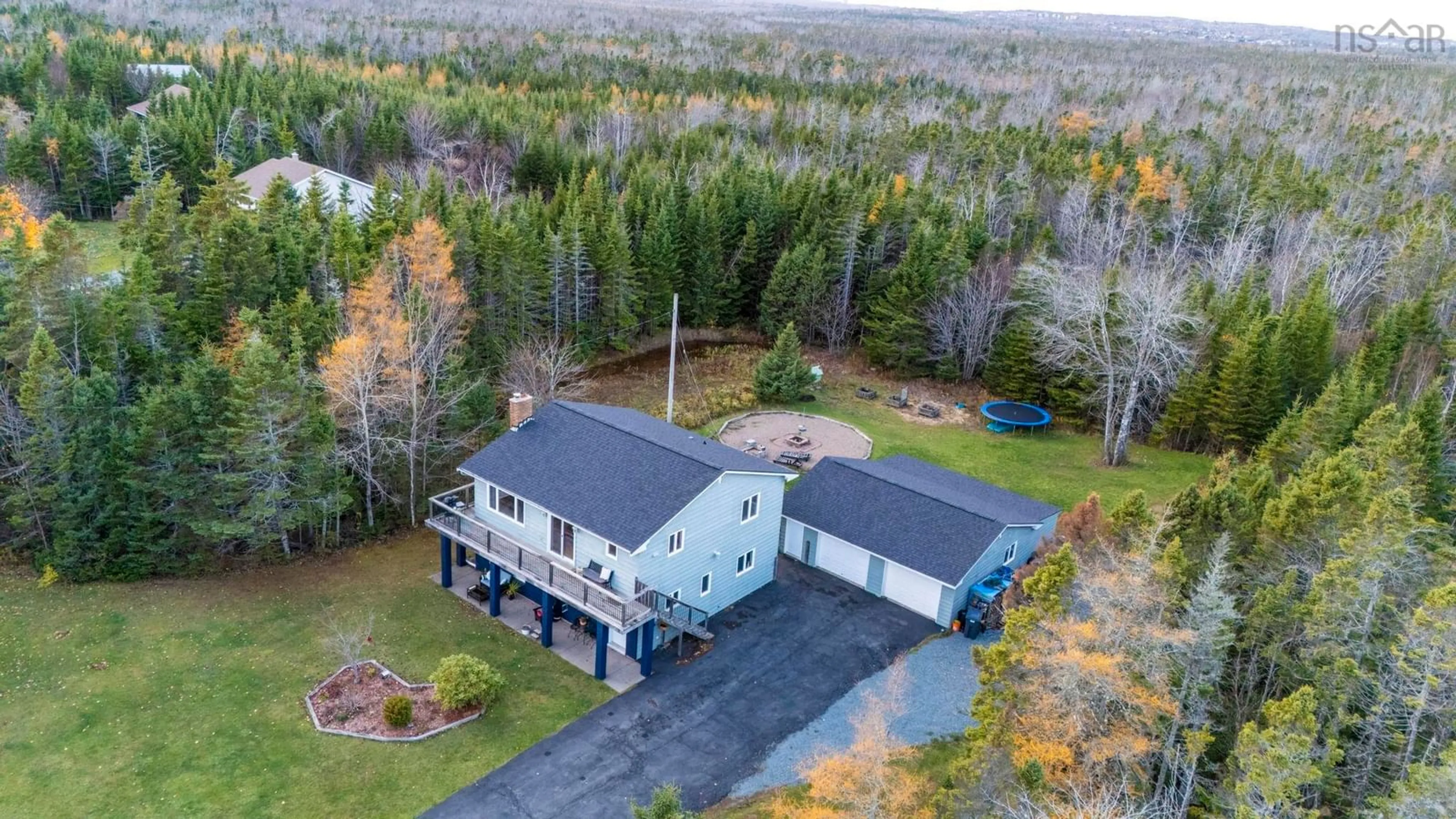 A pic from outside/outdoor area/front of a property/back of a property/a pic from drone, unknown for 160 Dyke Rd, Cow Bay Nova Scotia B3G 1K2