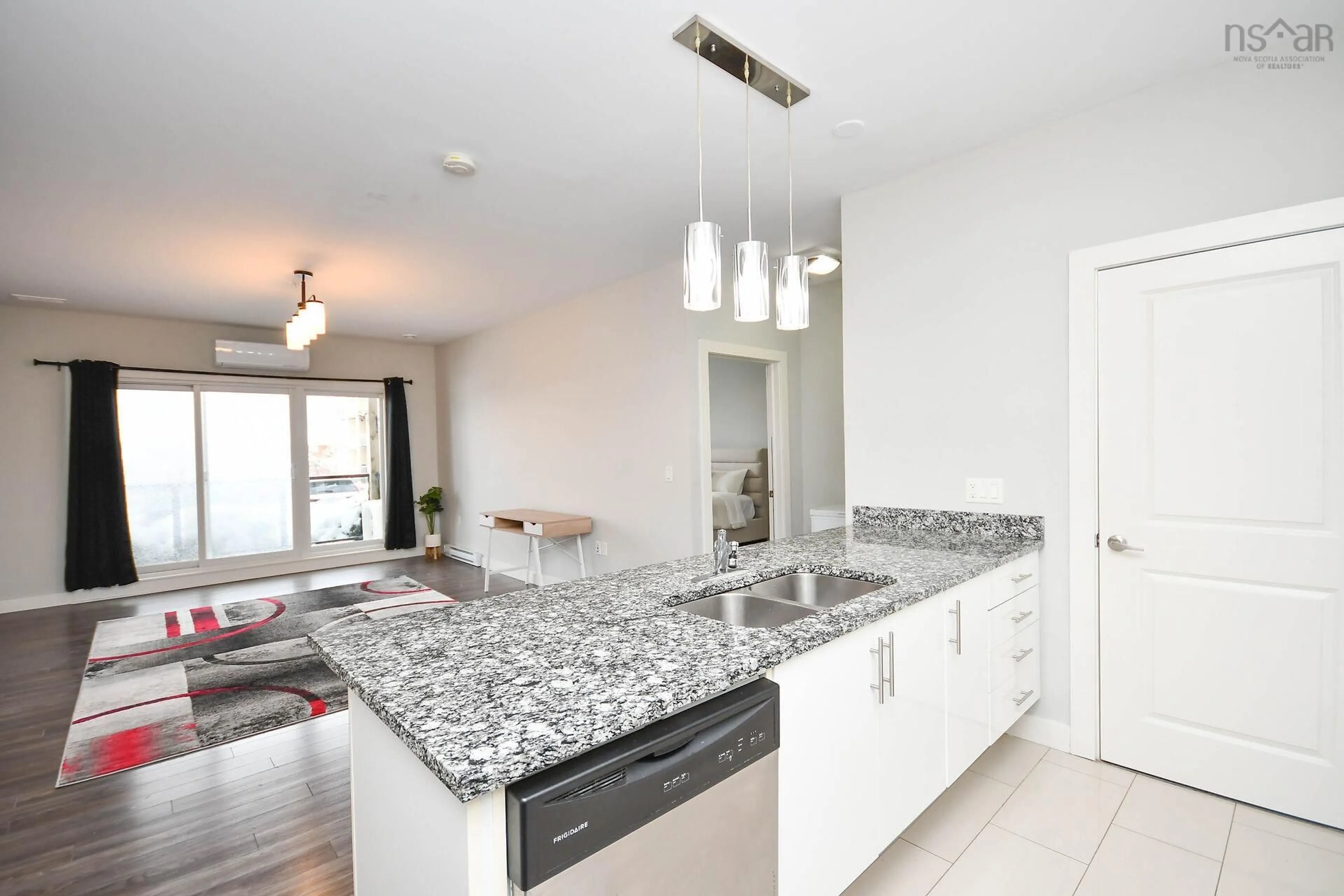 Open concept kitchen, ceramic/tile floor for 119 Walker Ave #101, Sackville Nova Scotia B4C 0C5