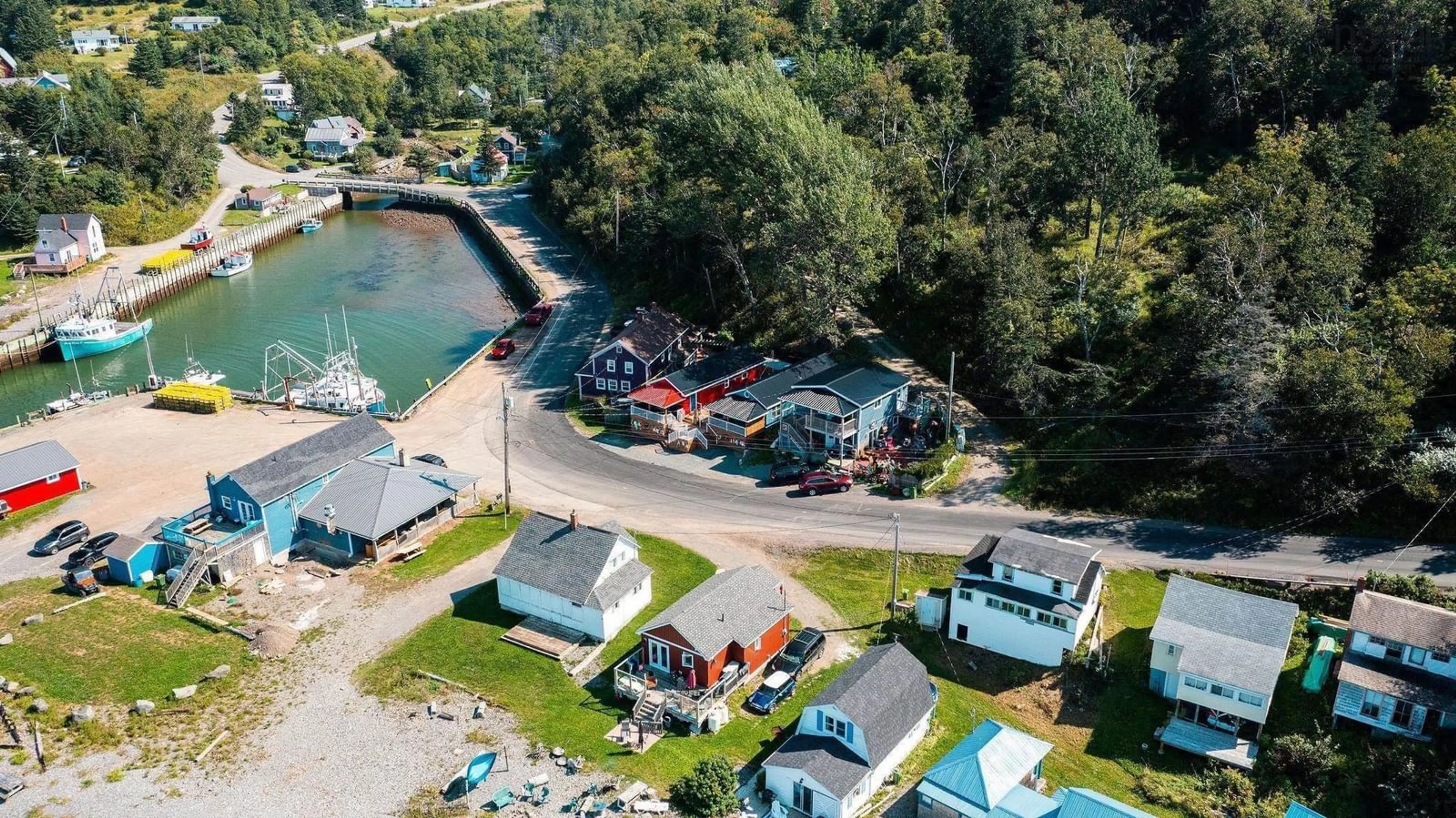 A pic from outside/outdoor area/front of a property/back of a property/a pic from drone, water/lake/river/ocean view for 3278 & 3280 Long Point Rd #A&B, Harbourville Nova Scotia B0P 1E0