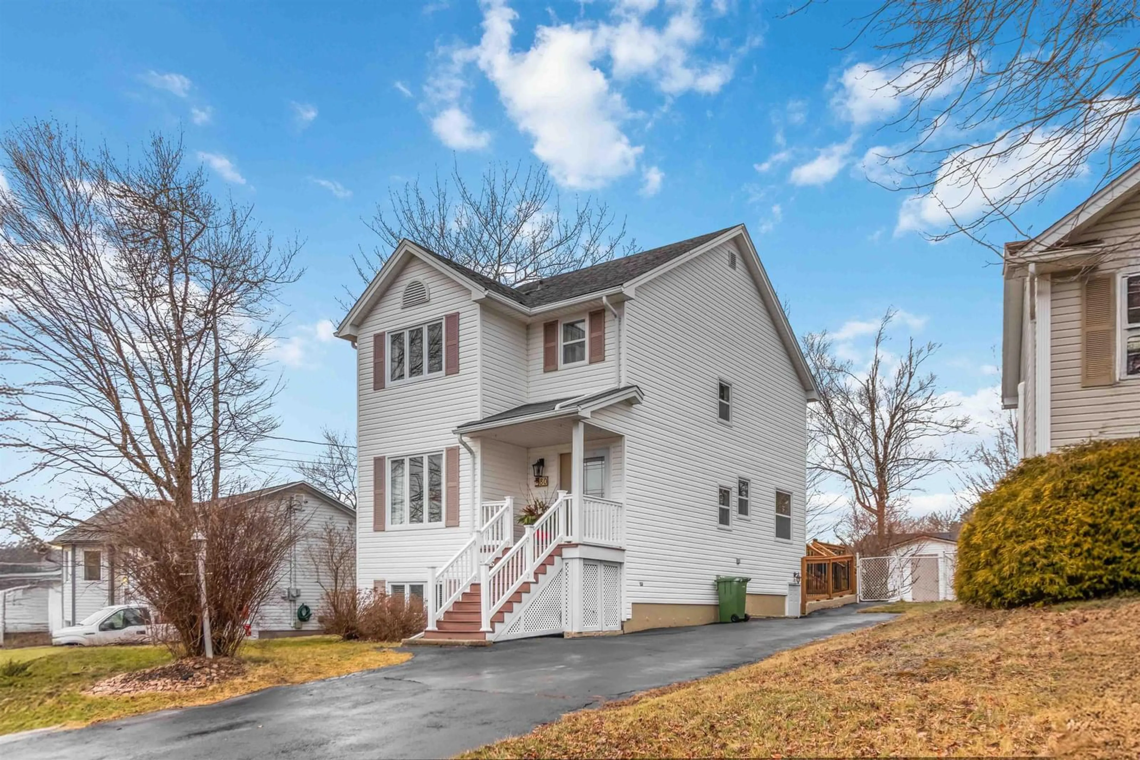 Home with vinyl exterior material, street for 80 Rossing Dr, Middle Sackville Nova Scotia B4K 3E6
