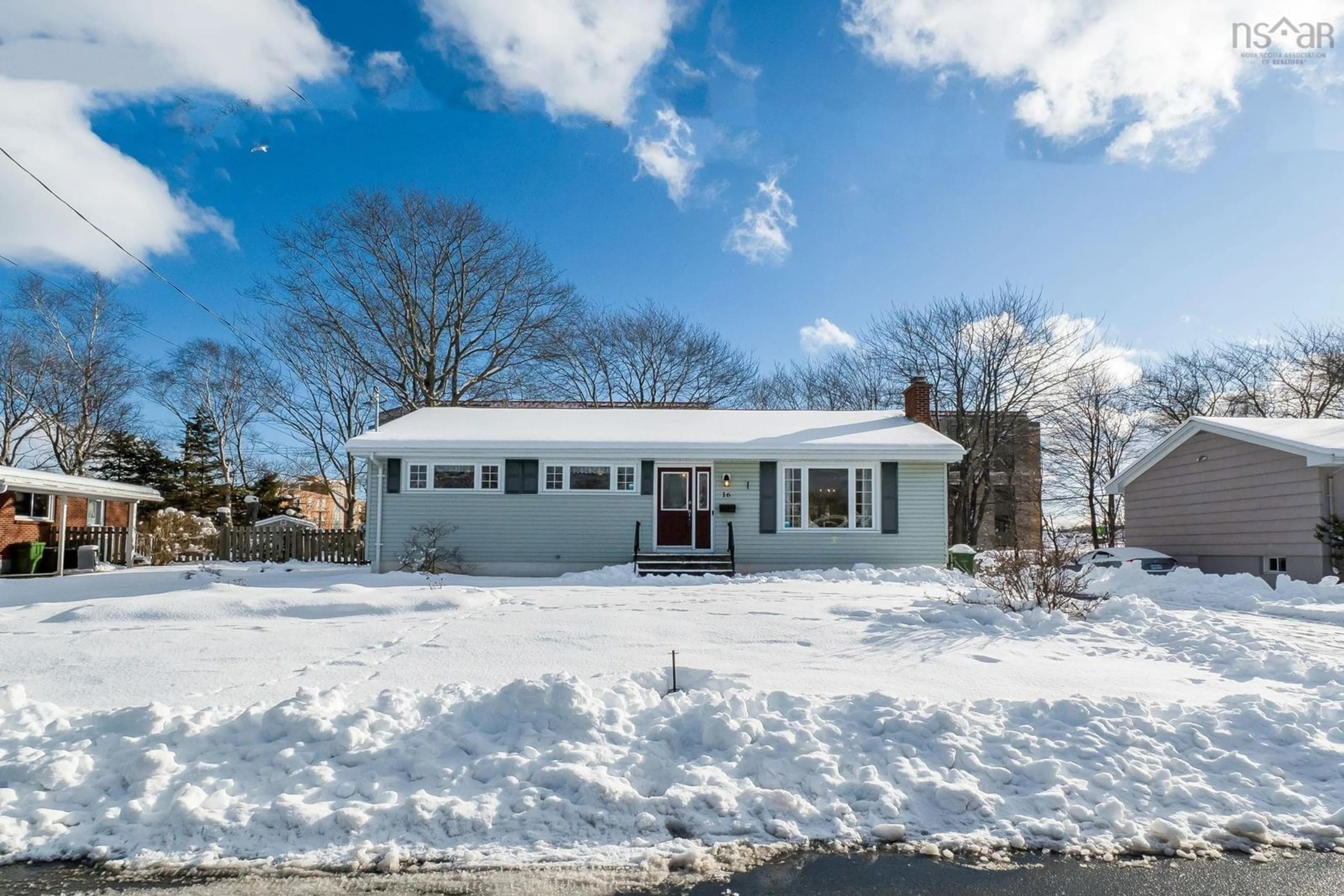 Home with vinyl exterior material, street for 16 Canary Cres, Halifax Nova Scotia B3M 1R1