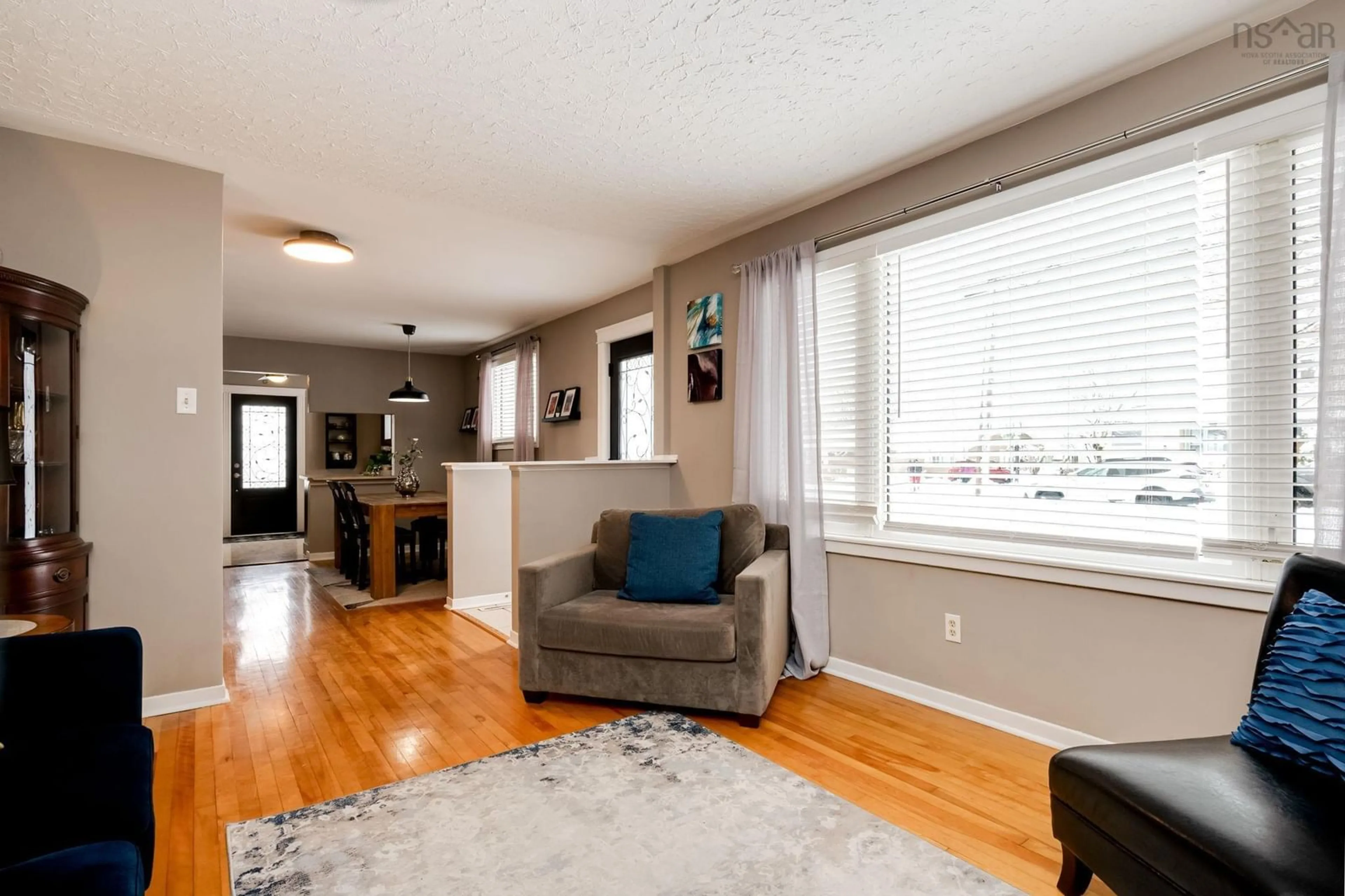 Living room with furniture, wood/laminate floor for 31 Swanton Dr, Dartmouth Nova Scotia B2W 2C3