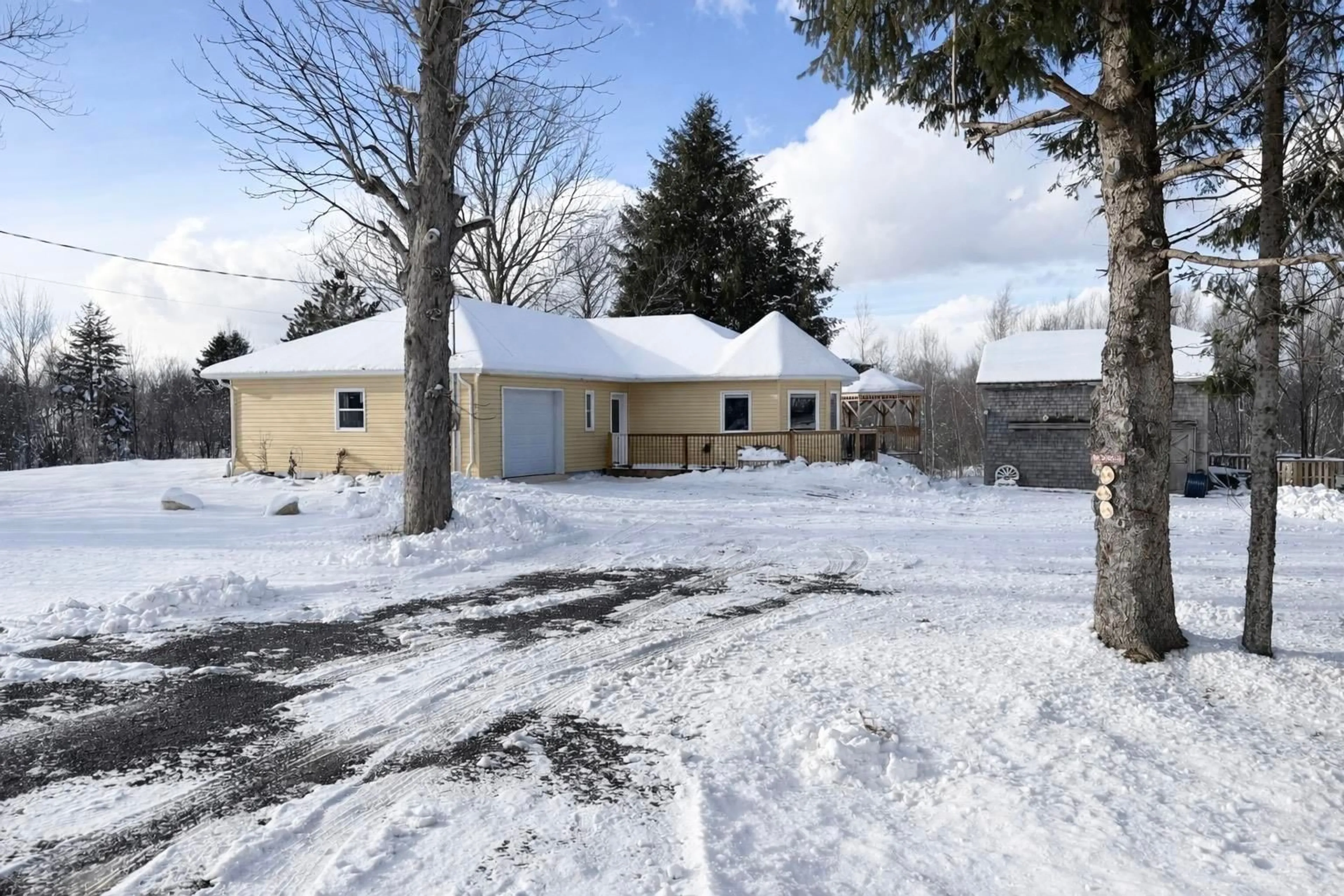 A pic from outside/outdoor area/front of a property/back of a property/a pic from drone, street for 4269 Highway 14, Windsor Forks Nova Scotia B0N 2T0