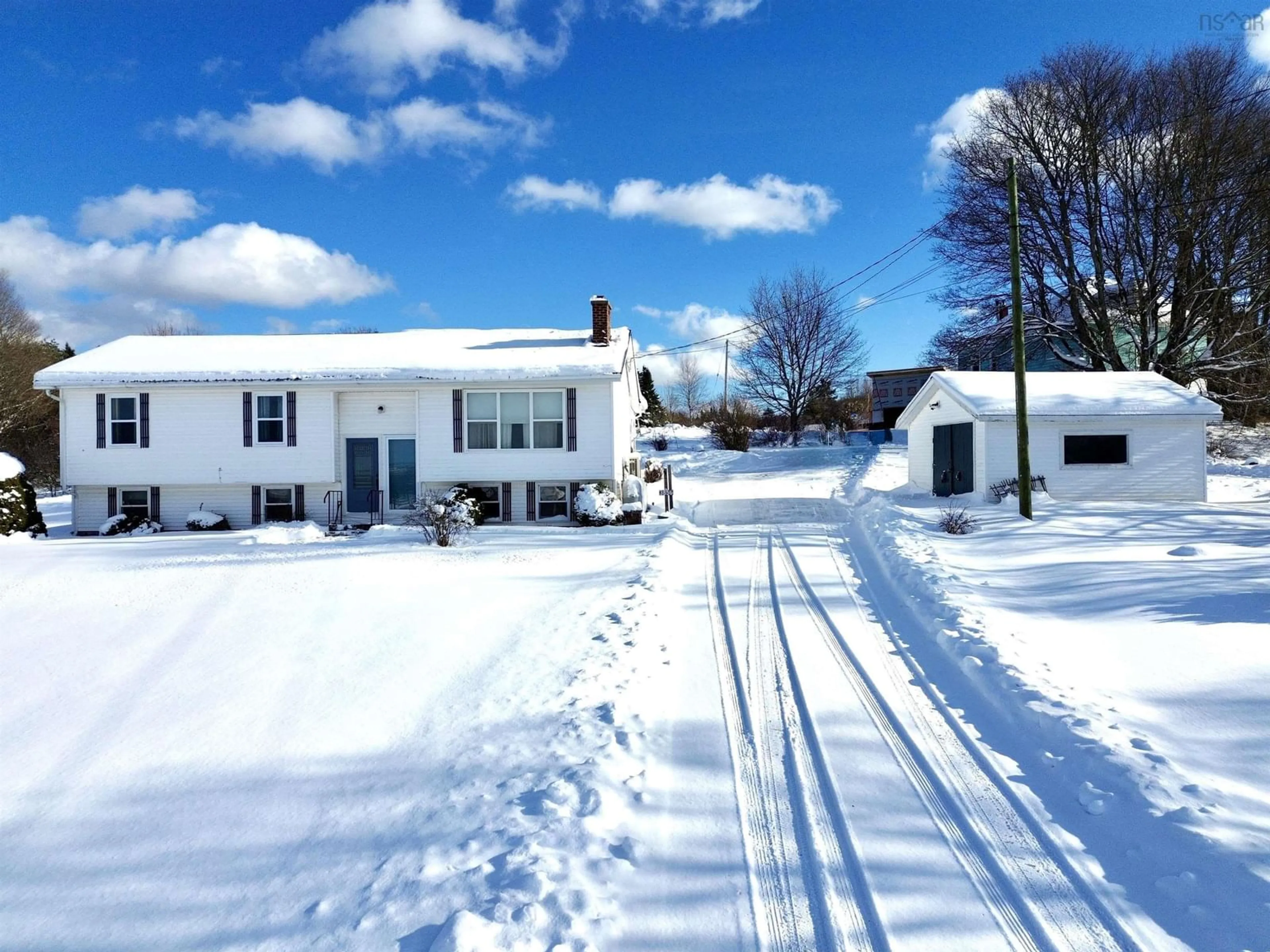 A pic from outside/outdoor area/front of a property/back of a property/a pic from drone, street for 3856 302 Hwy, Nappan Nova Scotia B0L 1B0
