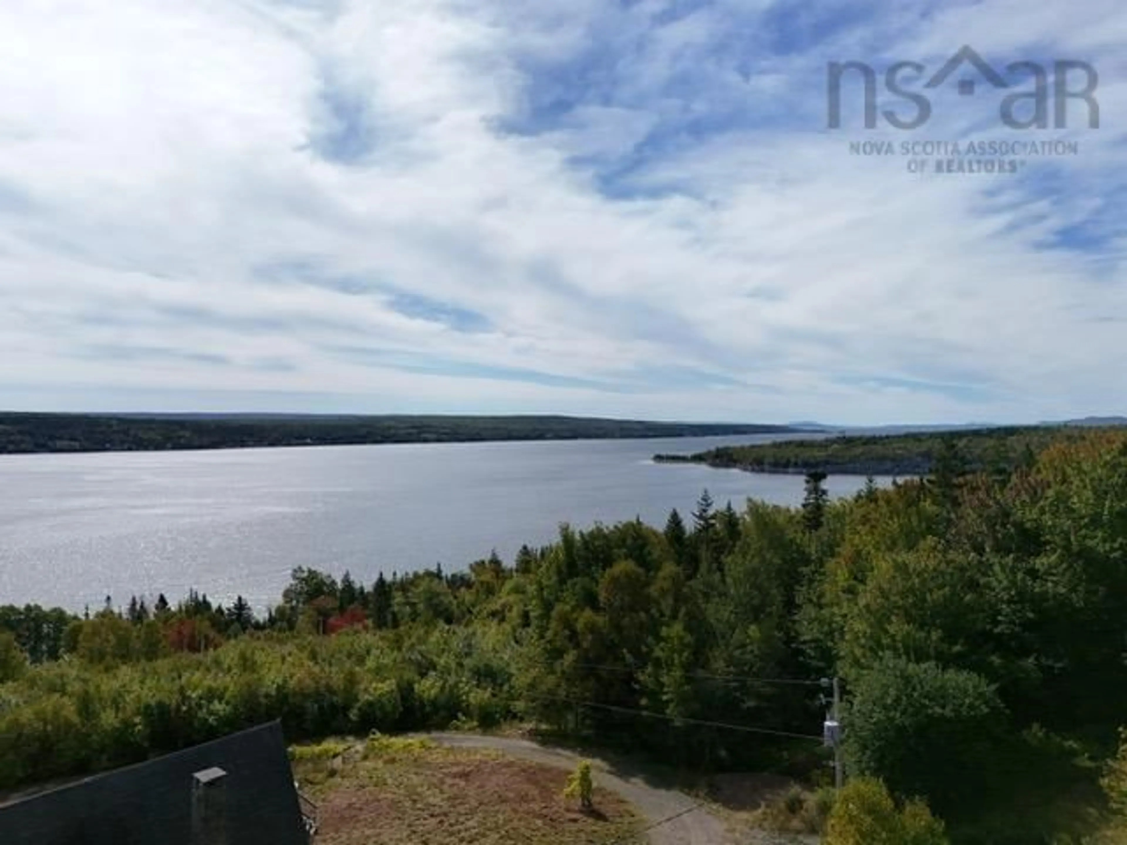A pic from outside/outdoor area/front of a property/back of a property/a pic from drone, water/lake/river/ocean view for 935 Big Harbour Rd, Big Harbour Nova Scotia B0E 1B0