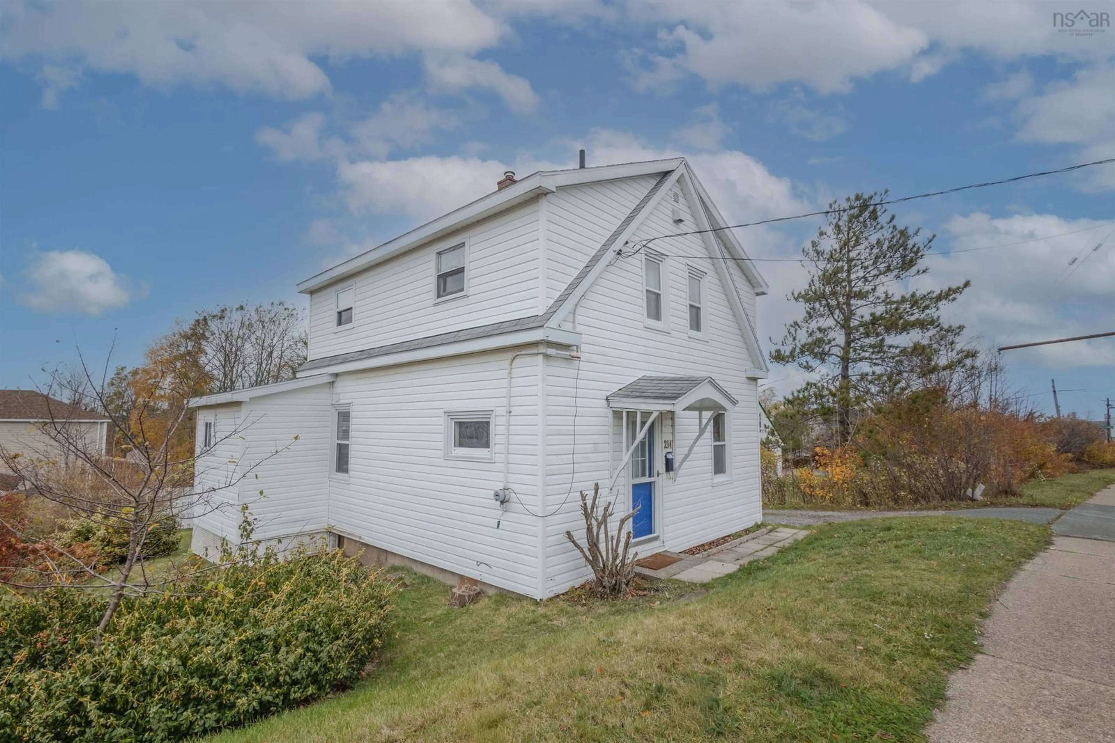 A pic from outside/outdoor area/front of a property/back of a property/a pic from drone, street for 214 Alexander St, Sydney Nova Scotia B1P 2E8