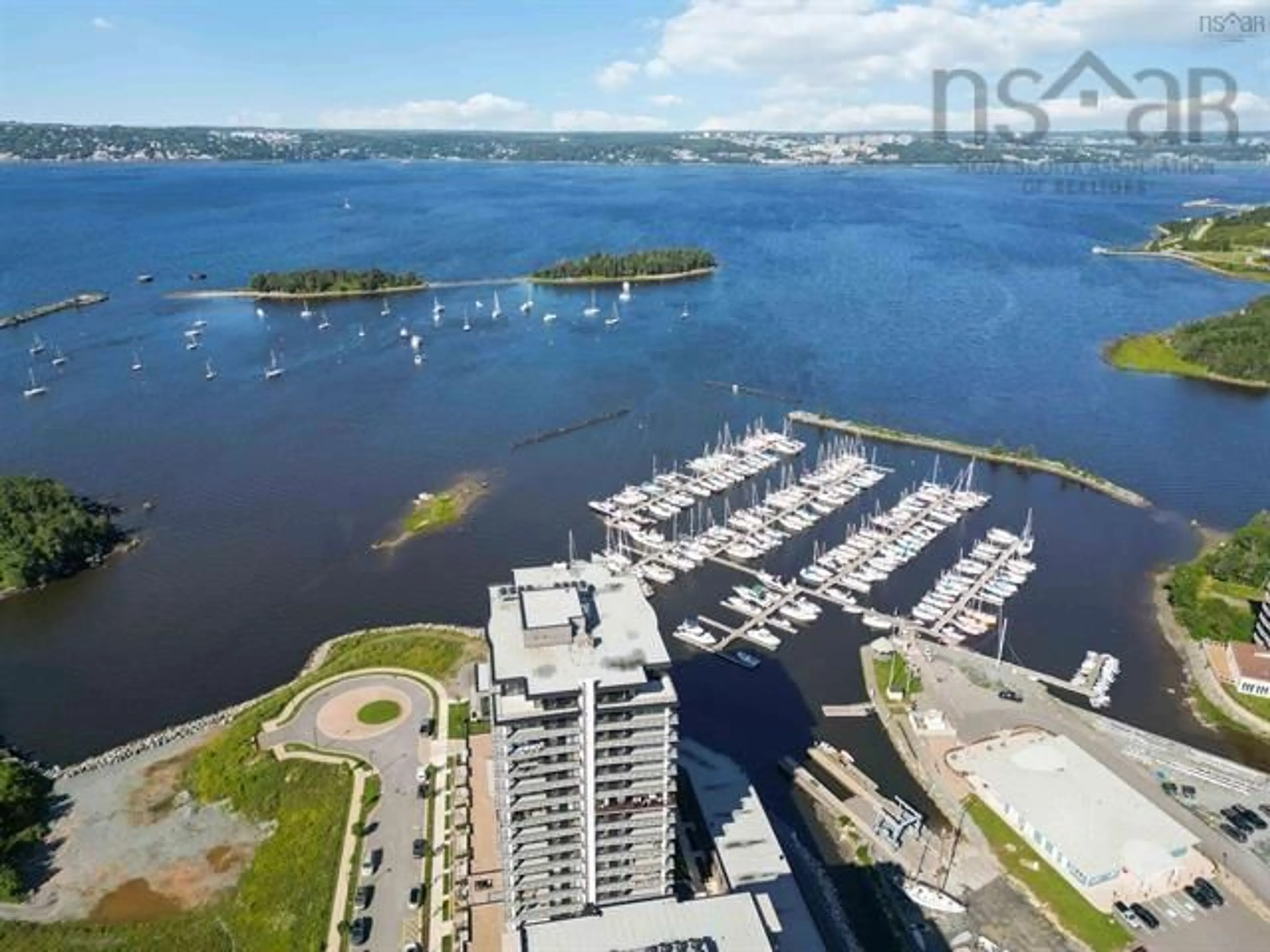 A pic from outside/outdoor area/front of a property/back of a property/a pic from drone, water/lake/river/ocean view for 72 Seapoint Road #905, Dartmouth Nova Scotia B3B 0K8