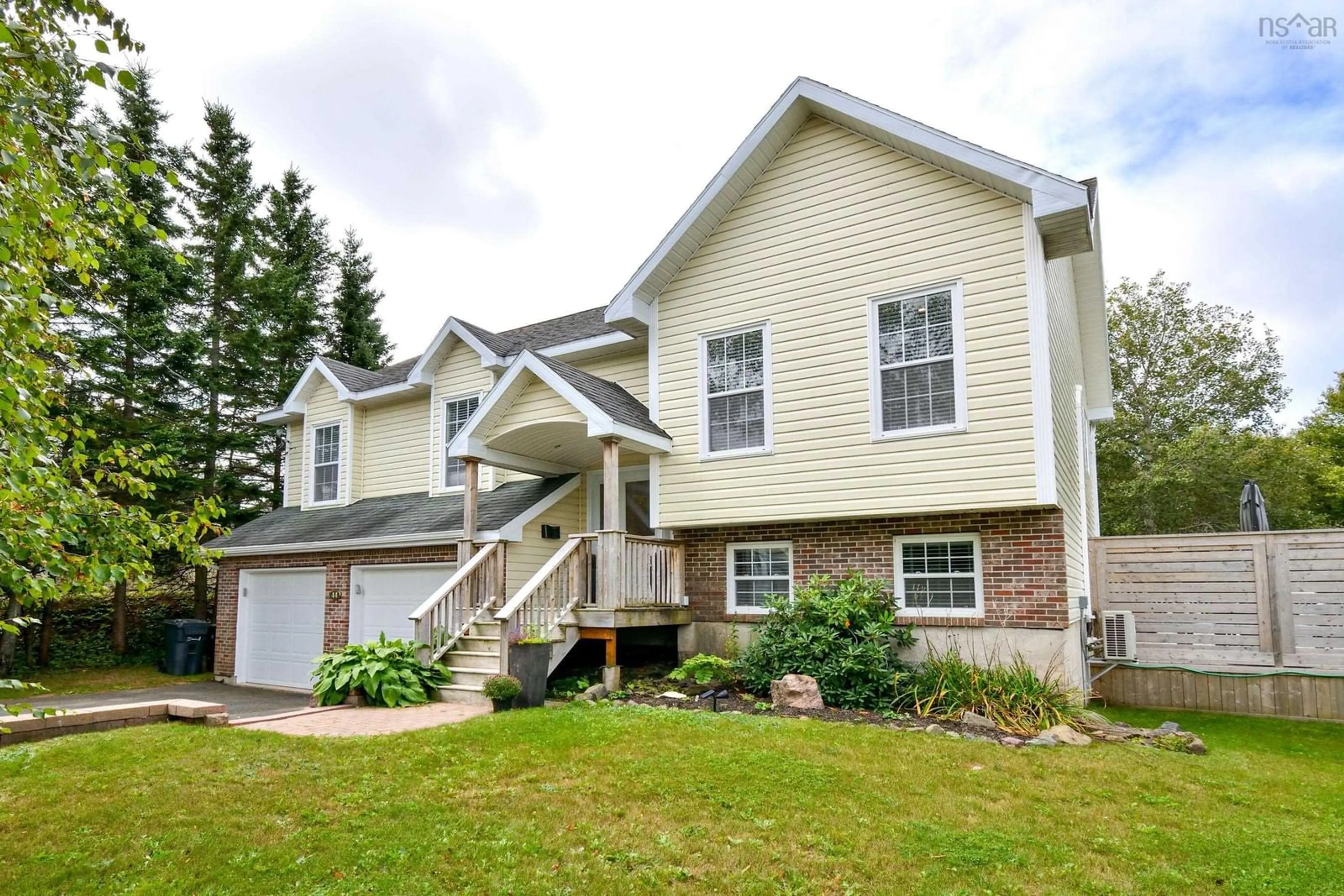 Home with vinyl exterior material, street for 44 Ferndell Crescent, Sydney Nova Scotia B1S 3C6