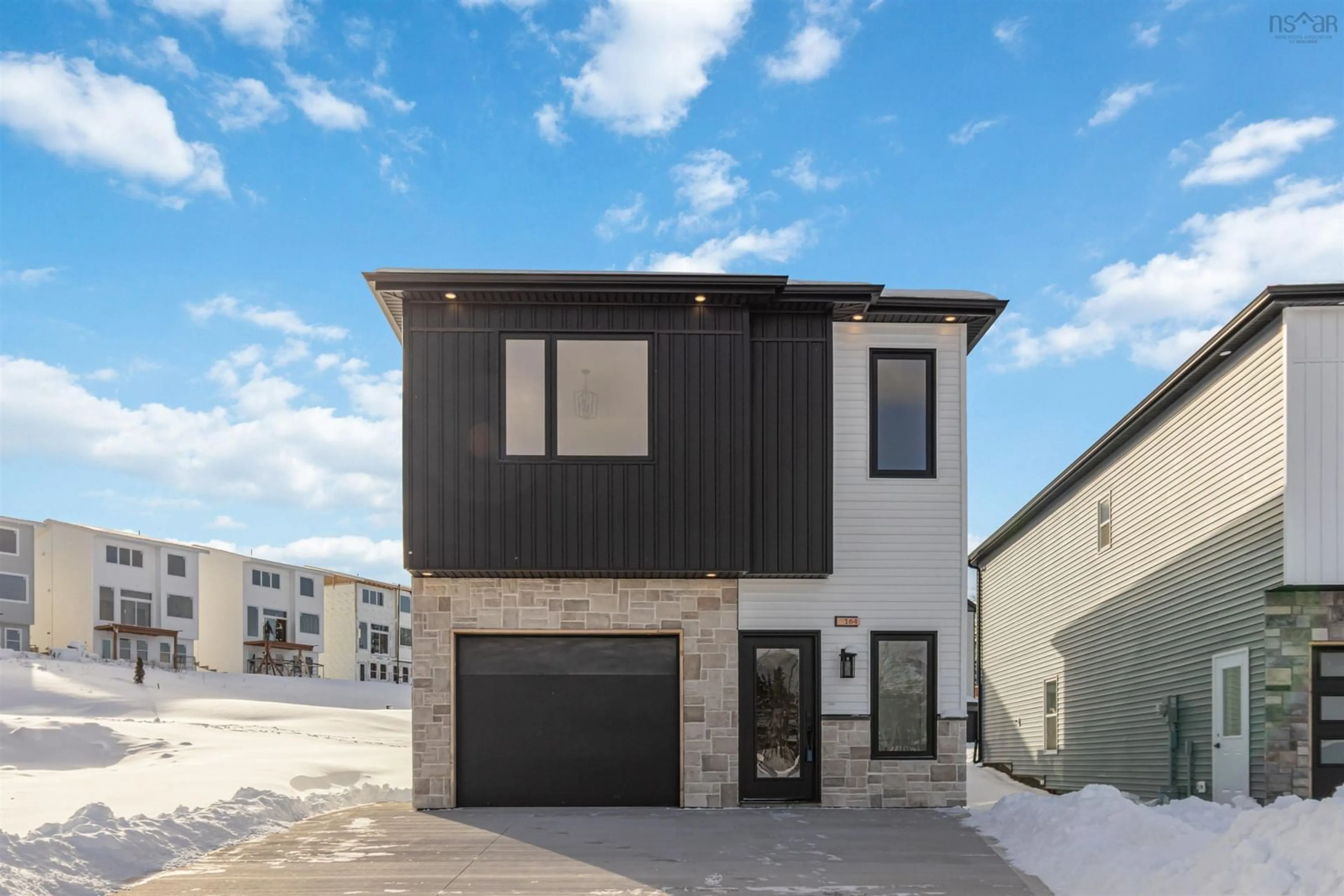 Home with brick exterior material, street for 164 Provence Way, Timberlea Nova Scotia B3T 0N8