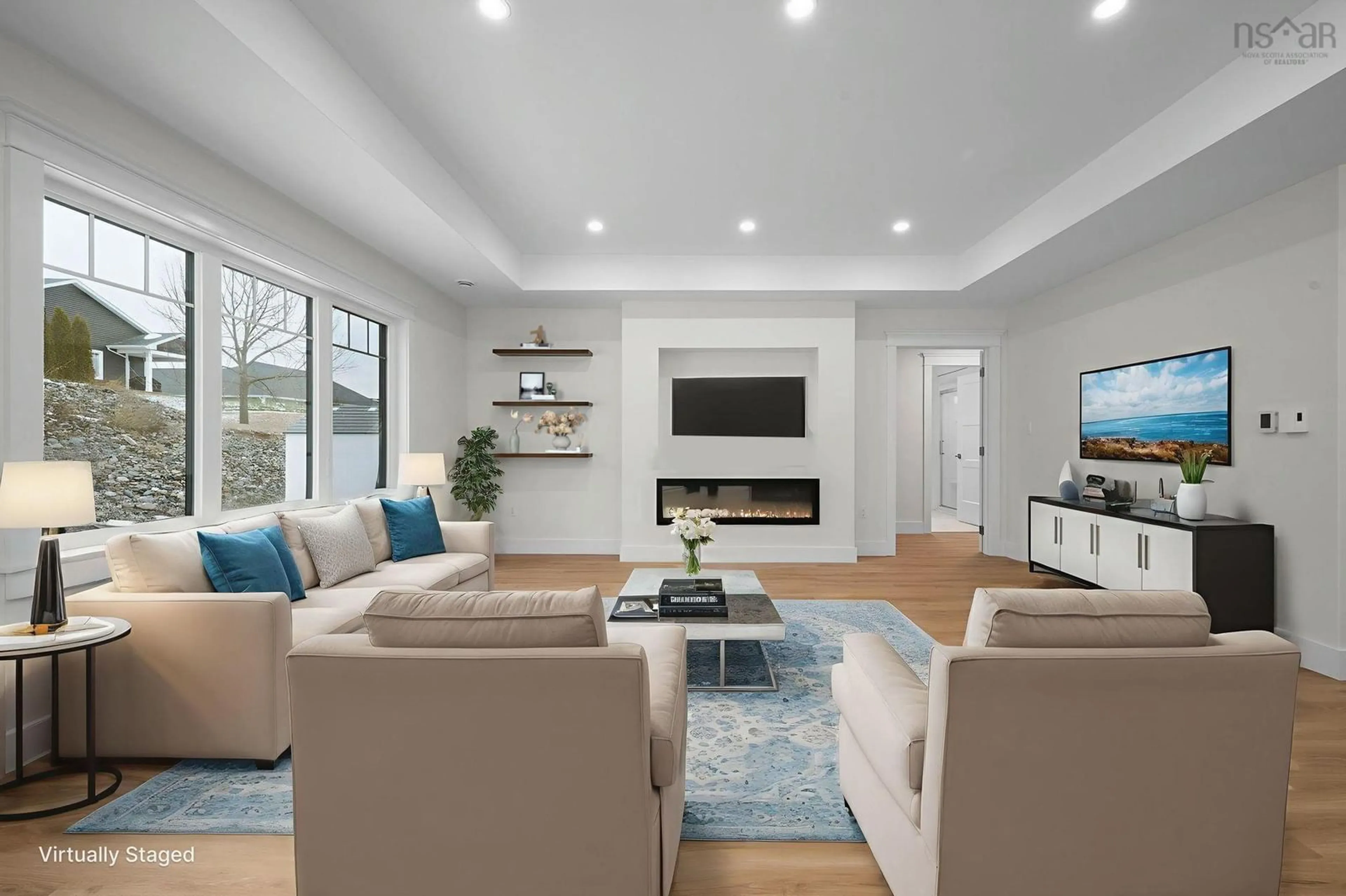 Living room with furniture, unknown for 34 Leaside Crt, Port Williams Nova Scotia B0P 1T0