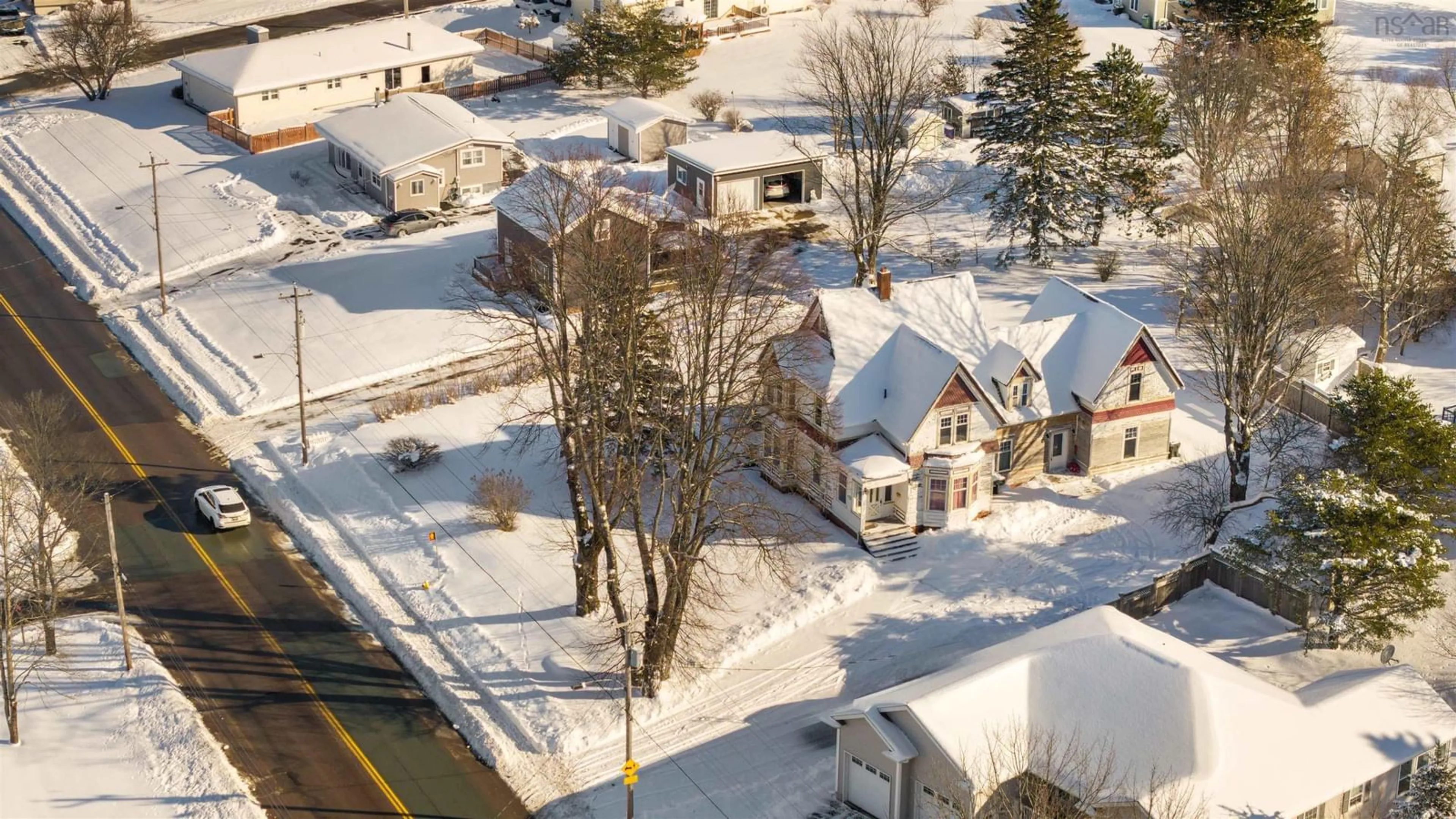 A pic from outside/outdoor area/front of a property/back of a property/a pic from drone, street for 251 Victoria St, Amherst Nova Scotia B4H 4C4