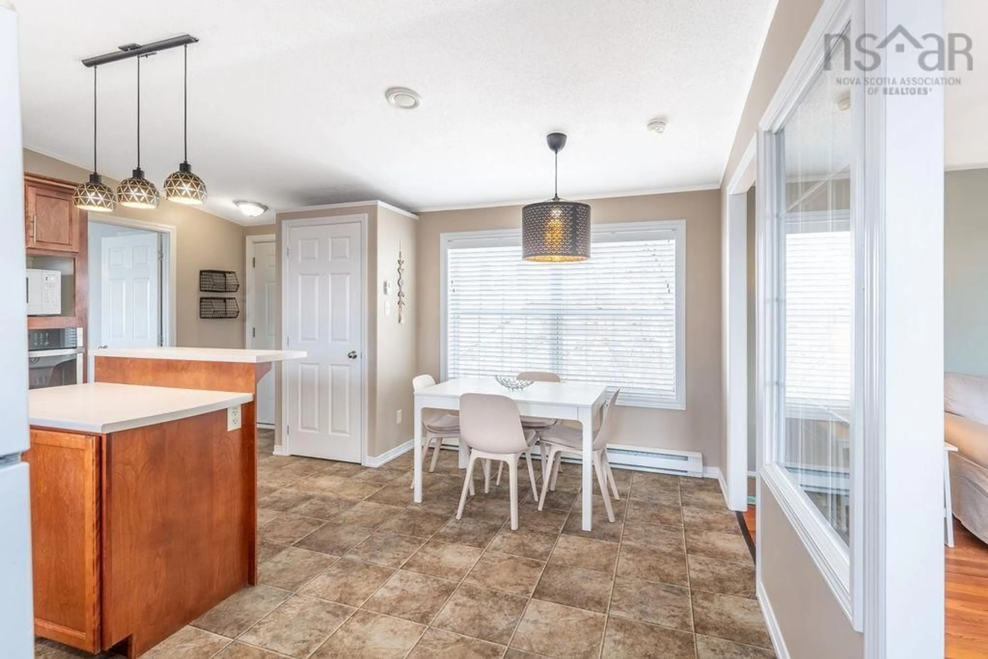 Open concept kitchen, ceramic/tile floor for 52 Manor Dr, Lower Sackville Nova Scotia B4C 2P1