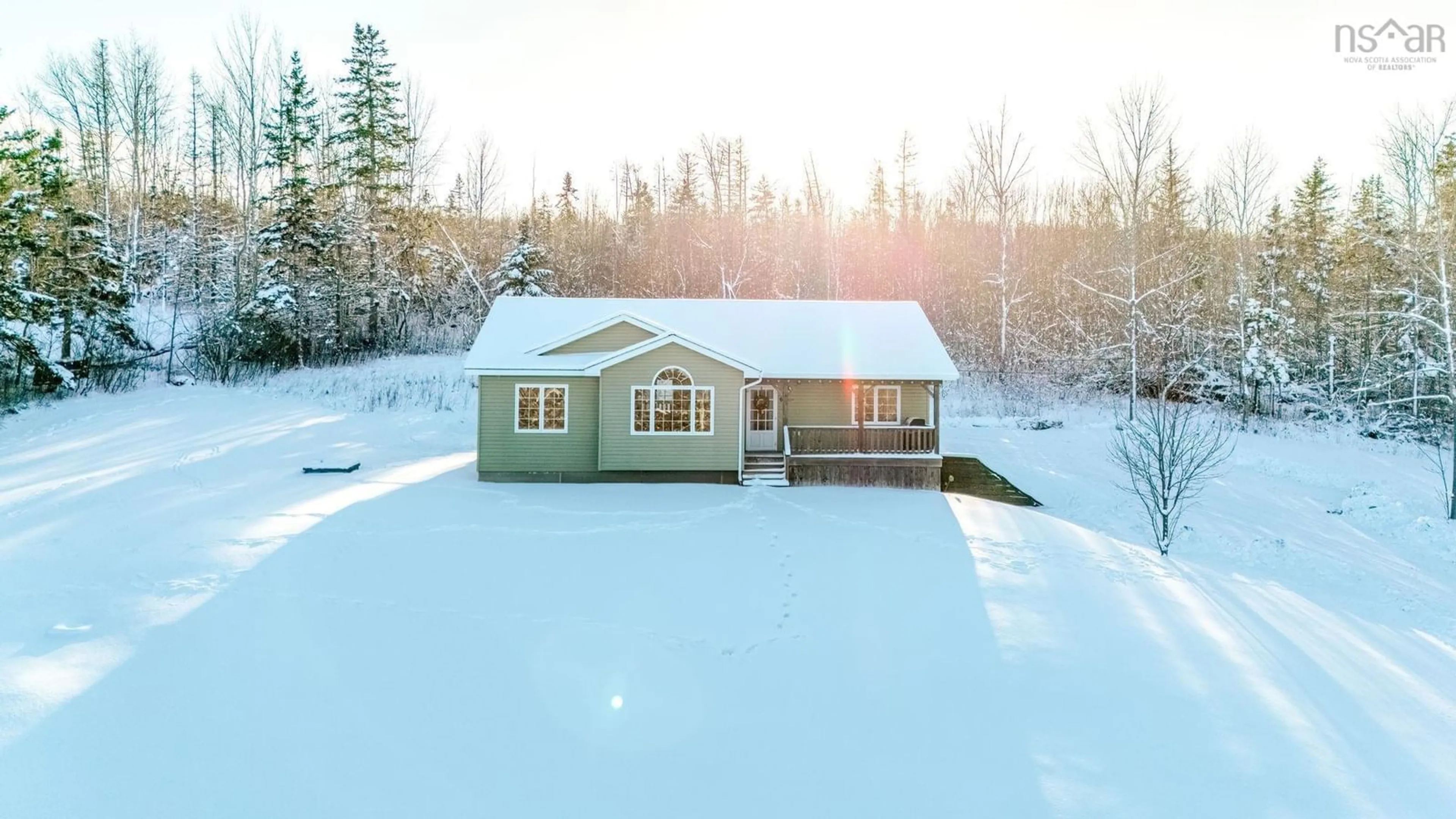 A pic from outside/outdoor area/front of a property/back of a property/a pic from drone, water/lake/river/ocean view for 61 Fourth St, Maclellan's Brook Nova Scotia B2H 5C7