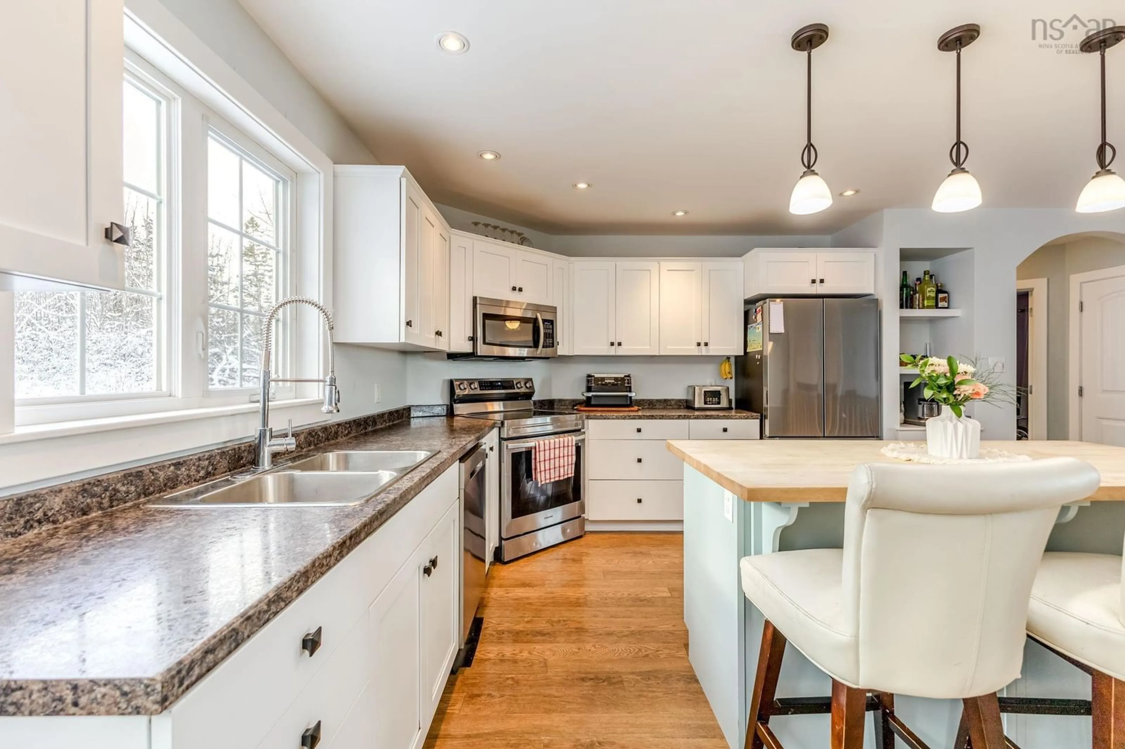 Open concept kitchen, unknown for 61 Fourth St, Maclellan's Brook Nova Scotia B2H 5C7