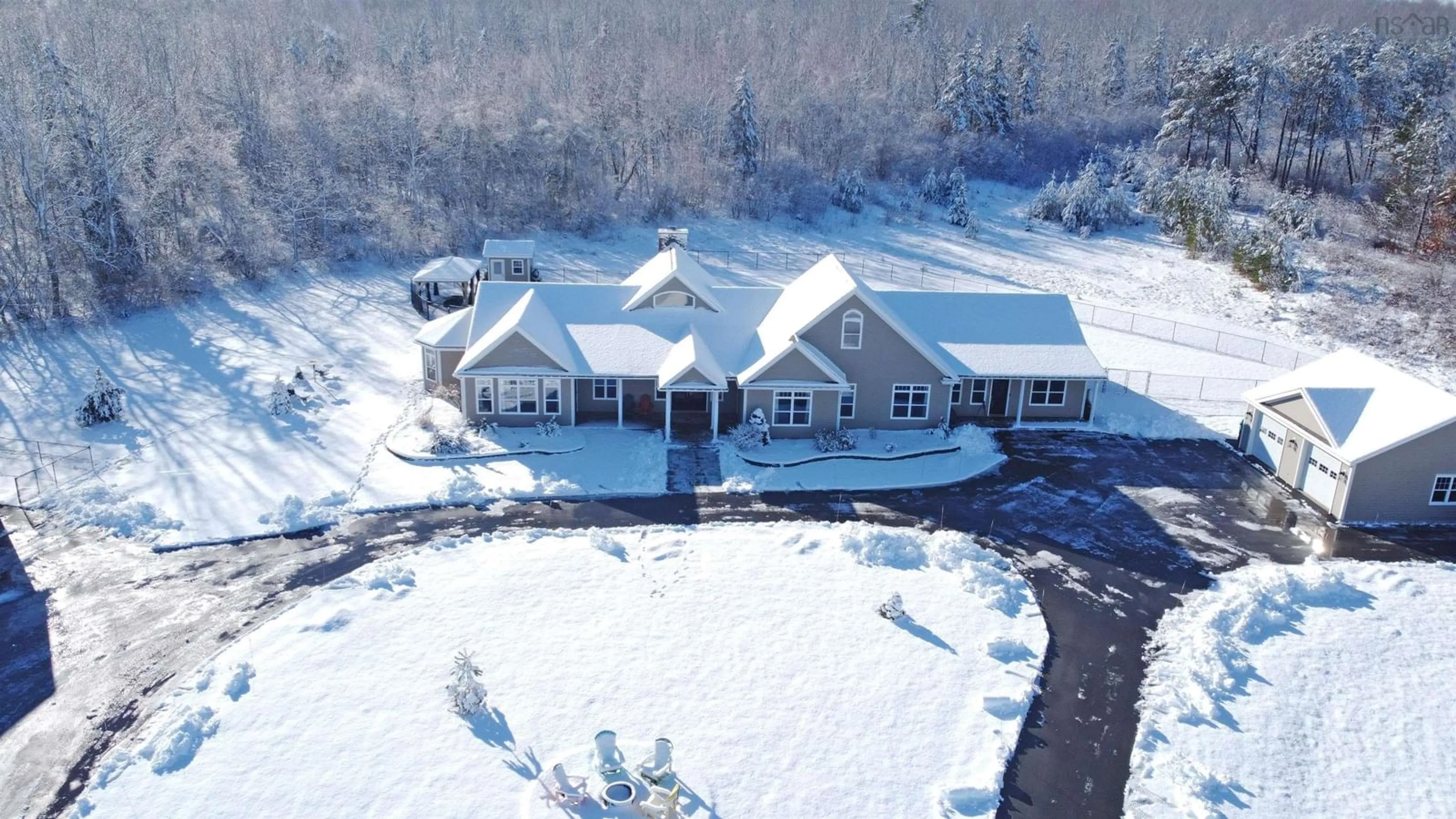 A pic from outside/outdoor area/front of a property/back of a property/a pic from drone, unknown for 1911 Granton Abercrombie Rd, Abercrombie Nova Scotia B2H 5C6