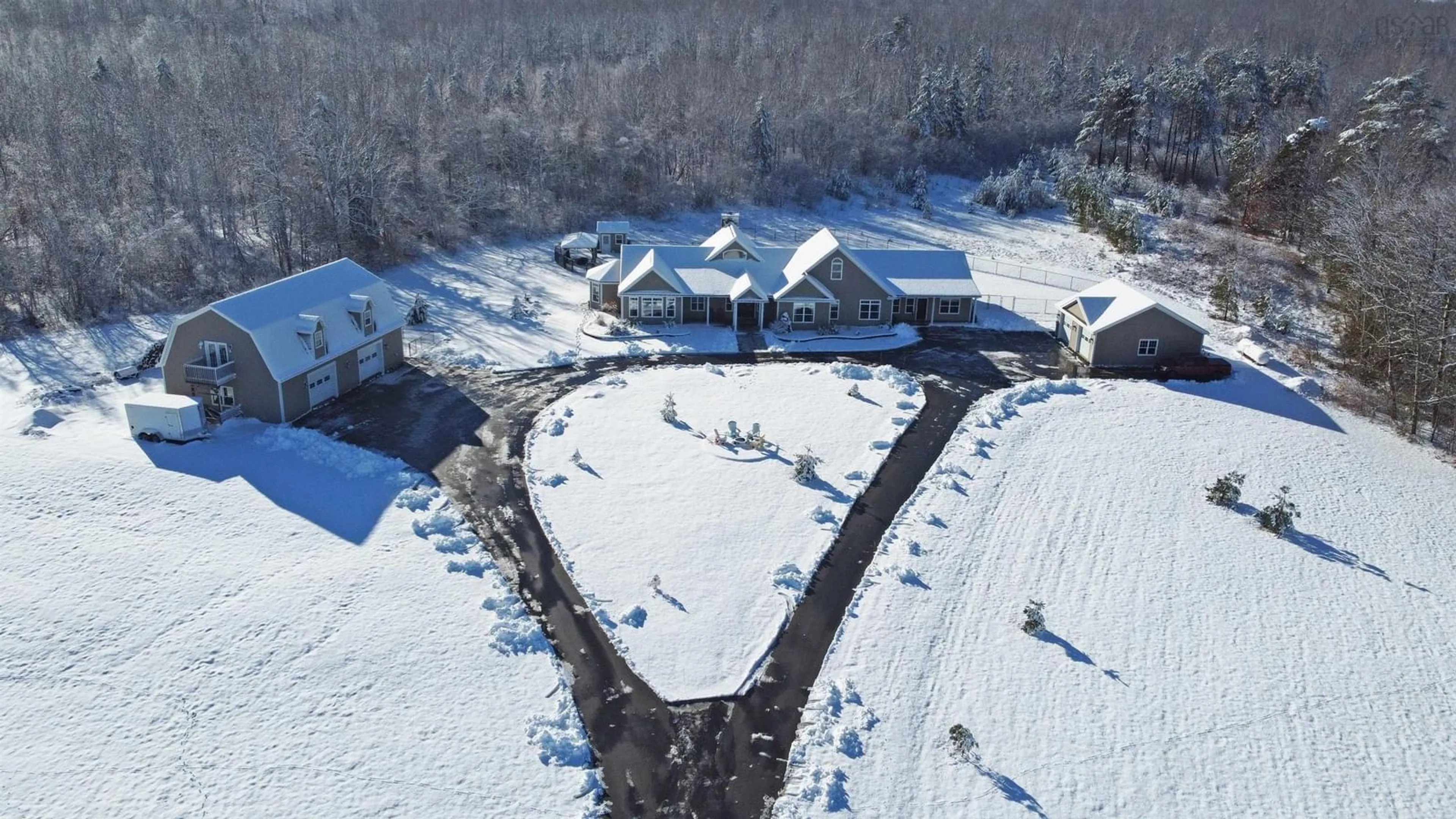 A pic from outside/outdoor area/front of a property/back of a property/a pic from drone, unknown for 1911 Granton Abercrombie Rd, Abercrombie Nova Scotia B2H 5C6