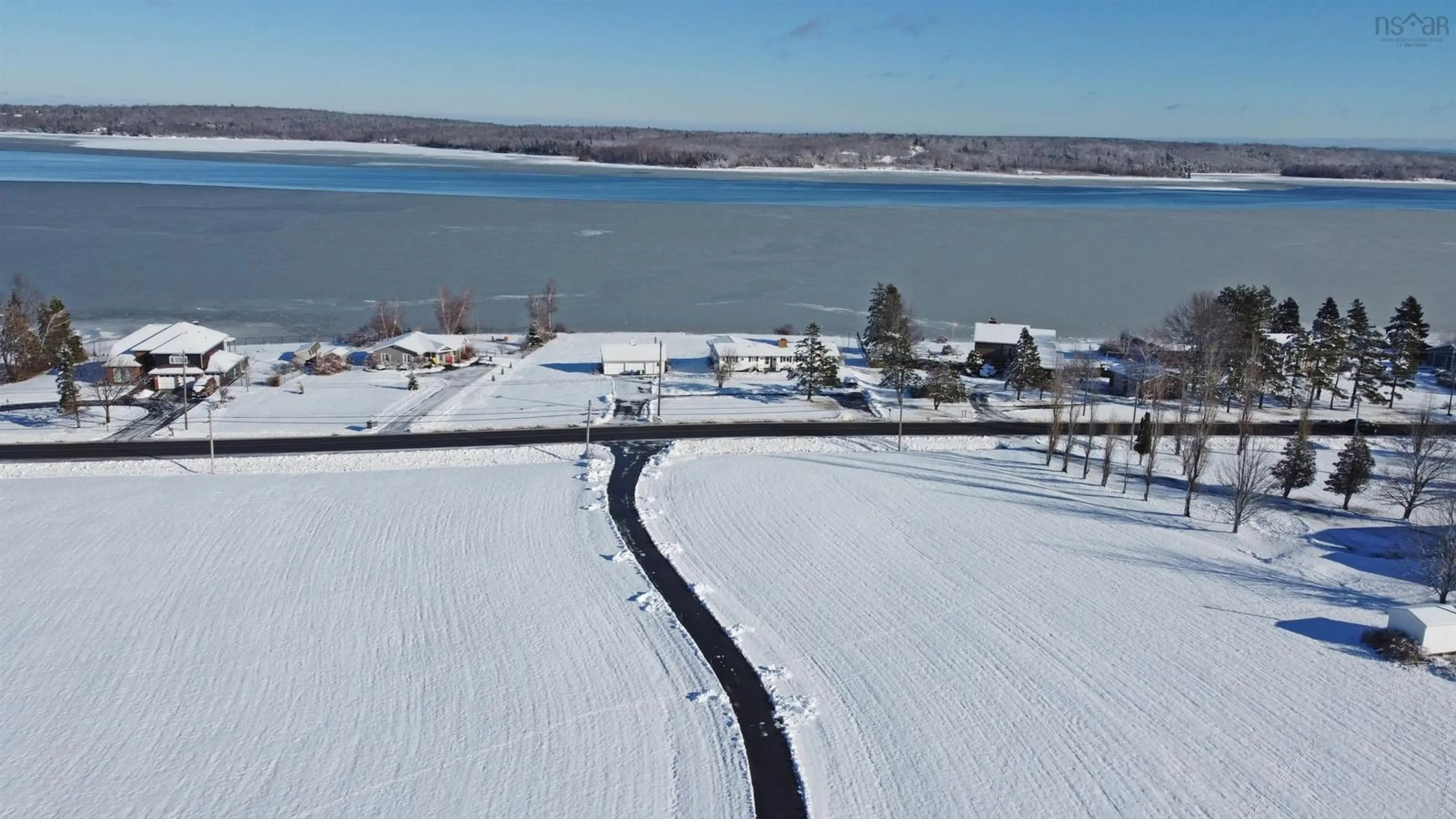 A pic from outside/outdoor area/front of a property/back of a property/a pic from drone, water/lake/river/ocean view for 1911 Granton Abercrombie Rd, Abercrombie Nova Scotia B2H 5C6