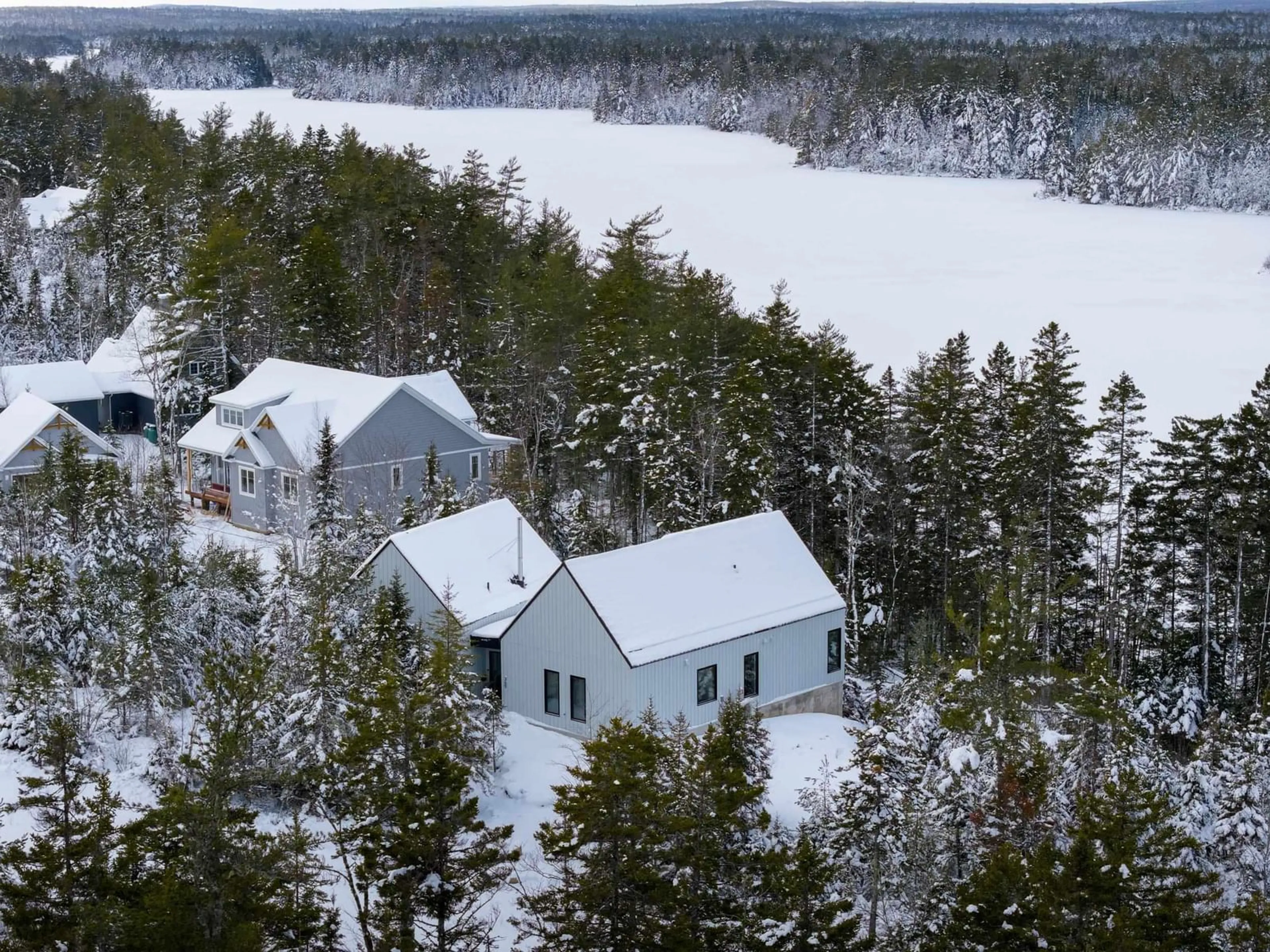 A pic from outside/outdoor area/front of a property/back of a property/a pic from drone, water/lake/river/ocean view for 369 Meek Arm Trail, Mount Uniacke Nova Scotia B0N 1Z0