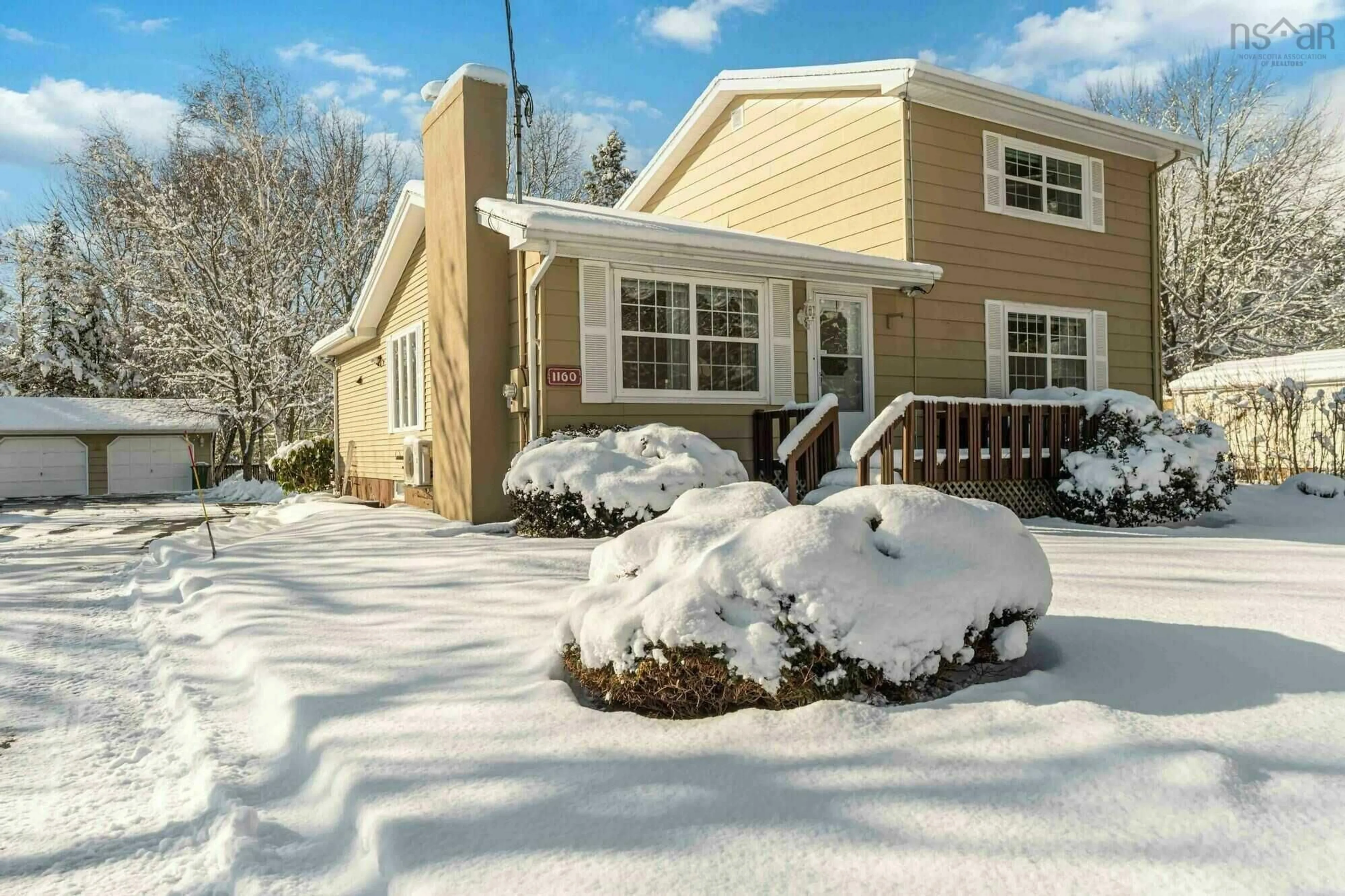 Home with vinyl exterior material, street for 1160 Sherman Belcher Rd, Centreville Nova Scotia B0P 1J0