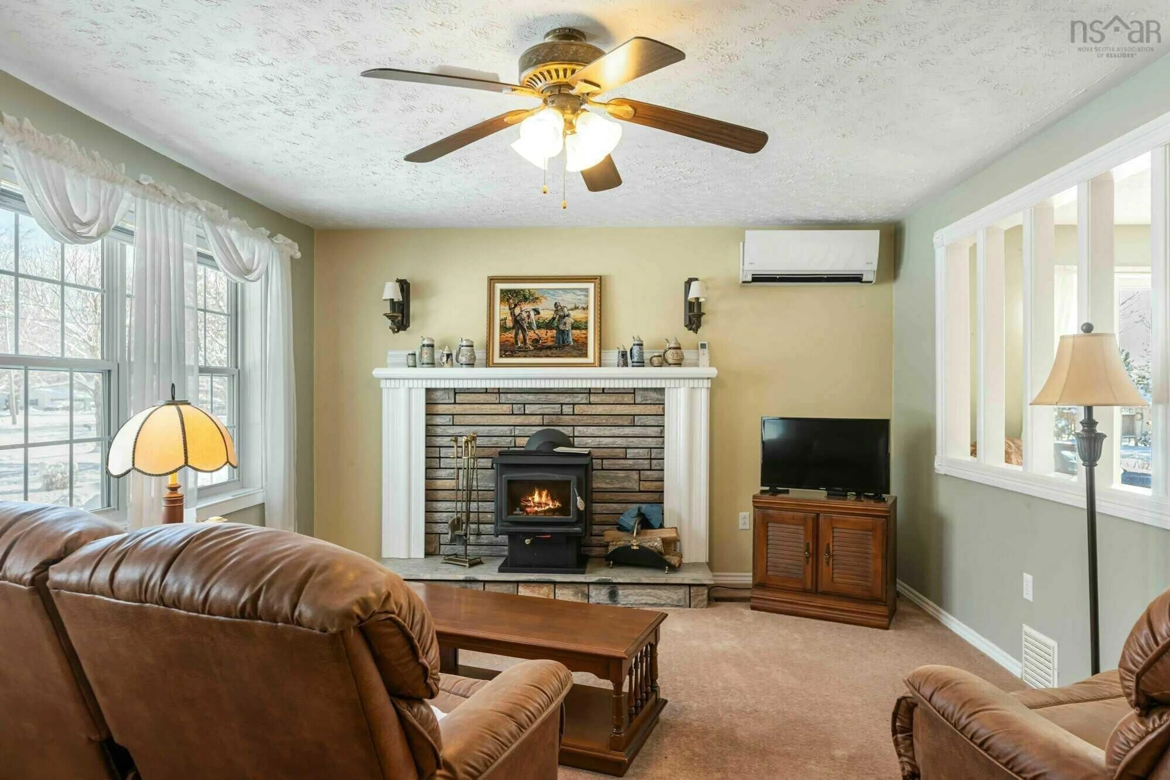 Living room with furniture, unknown for 1160 Sherman Belcher Rd, Centreville Nova Scotia B0P 1J0