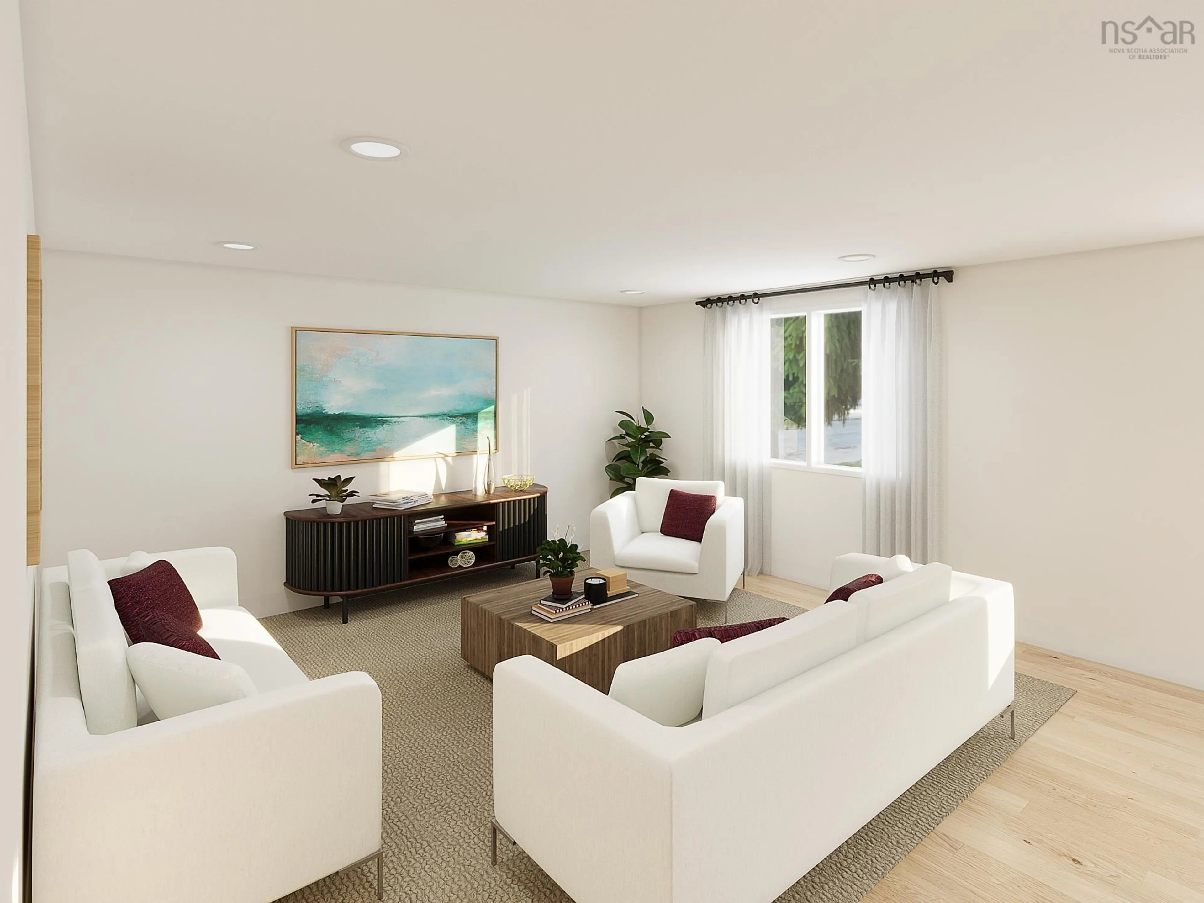 Living room with furniture, unknown for PUN-68B Puncheon Way, Bedford Nova Scotia B4B 2L1