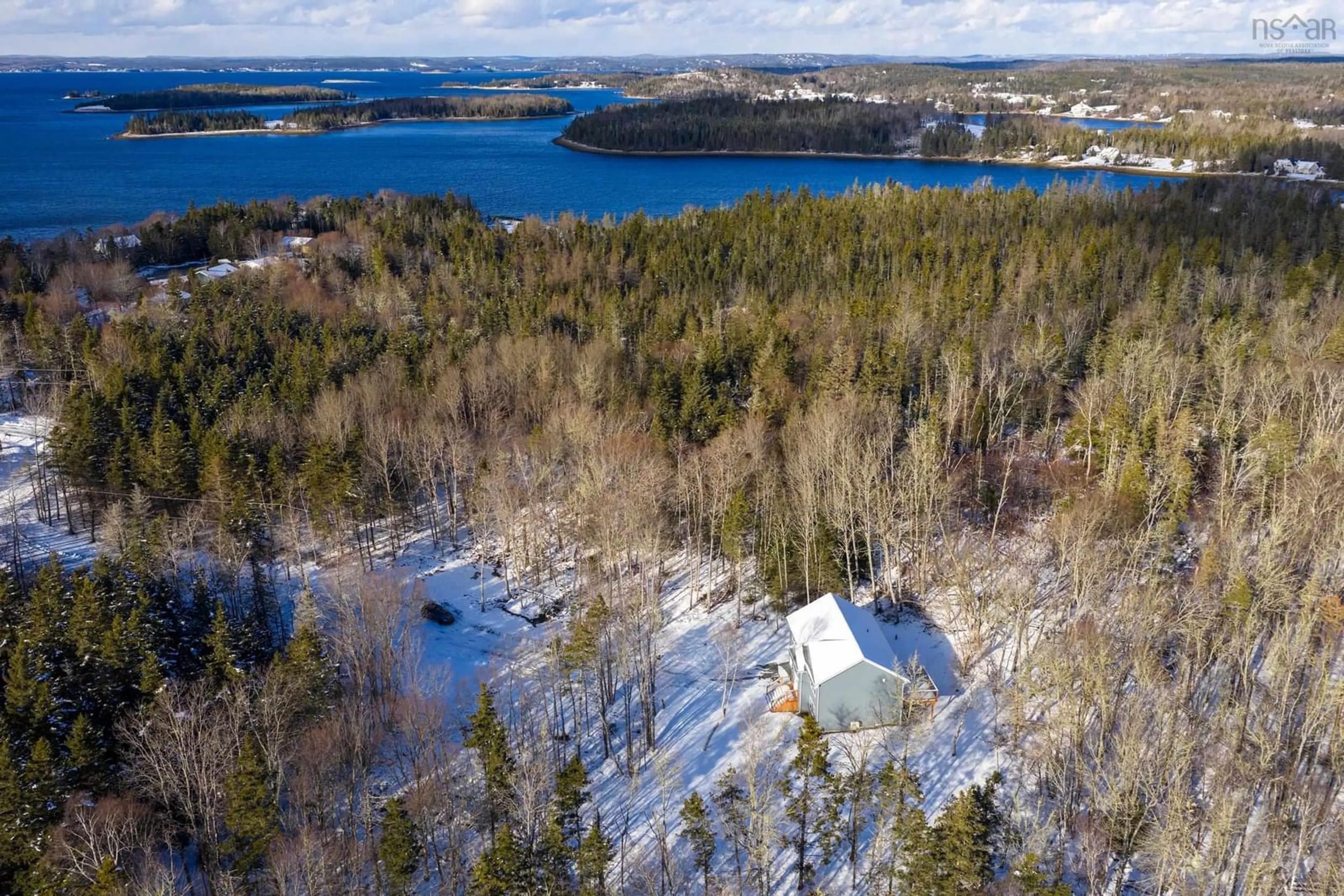 A pic from outside/outdoor area/front of a property/back of a property/a pic from drone, water/lake/river/ocean view for 51 Lukes Lane, Hackett's Cove Nova Scotia B3Z 3J9
