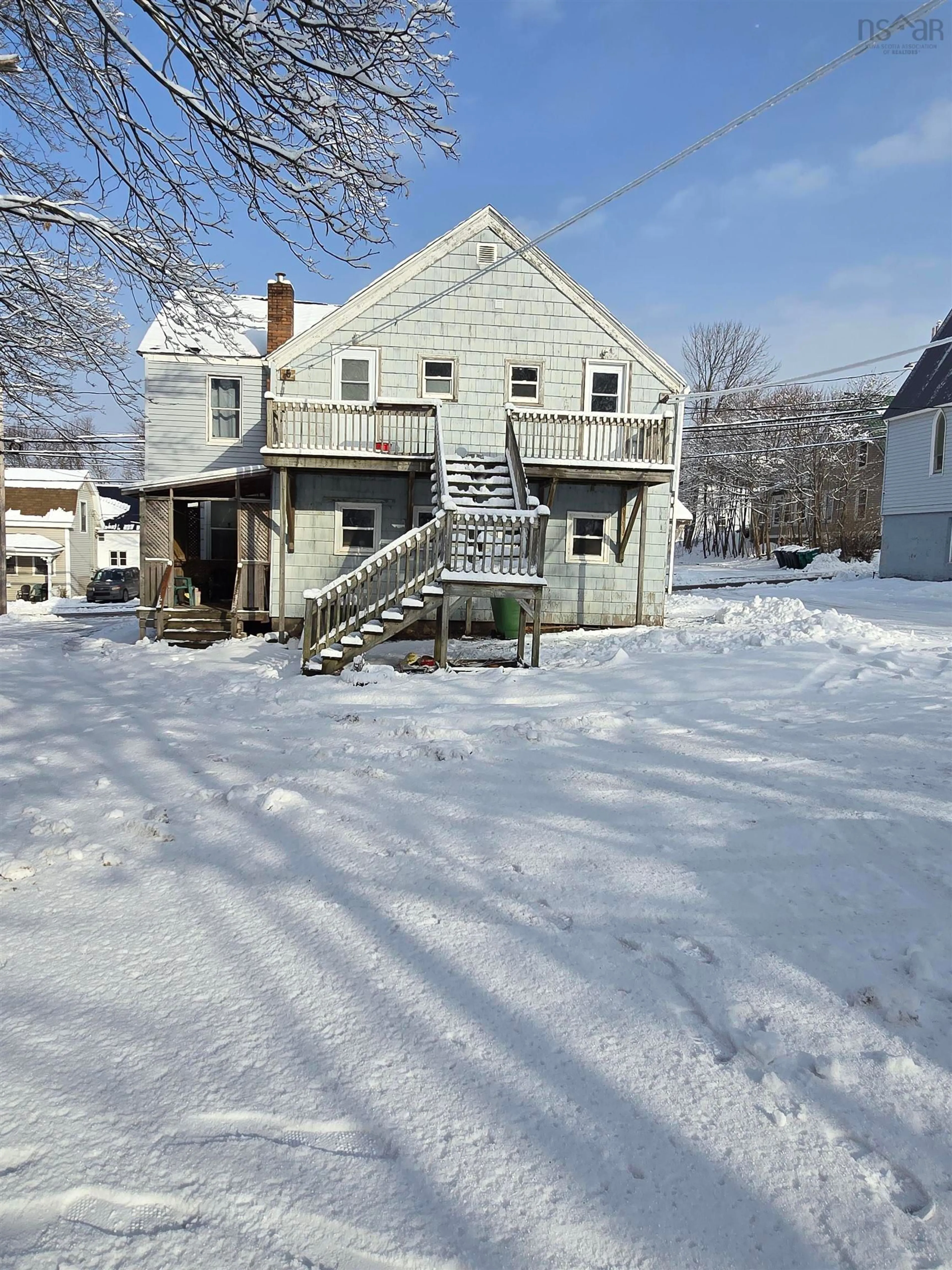 A pic from outside/outdoor area/front of a property/back of a property/a pic from drone, street for 211 Forbes St, New Glasgow Nova Scotia B2H 4P2