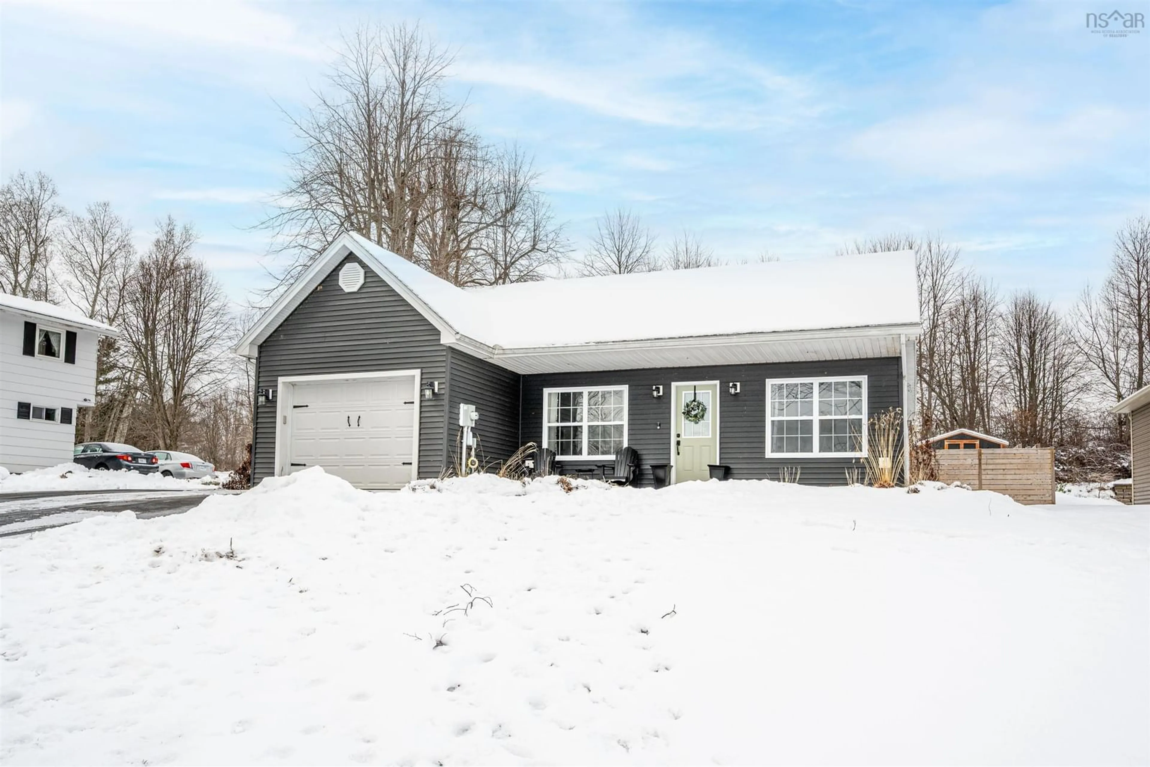Home with vinyl exterior material, street for 82 Town Rd, Falmouth Nova Scotia B0P 1P0